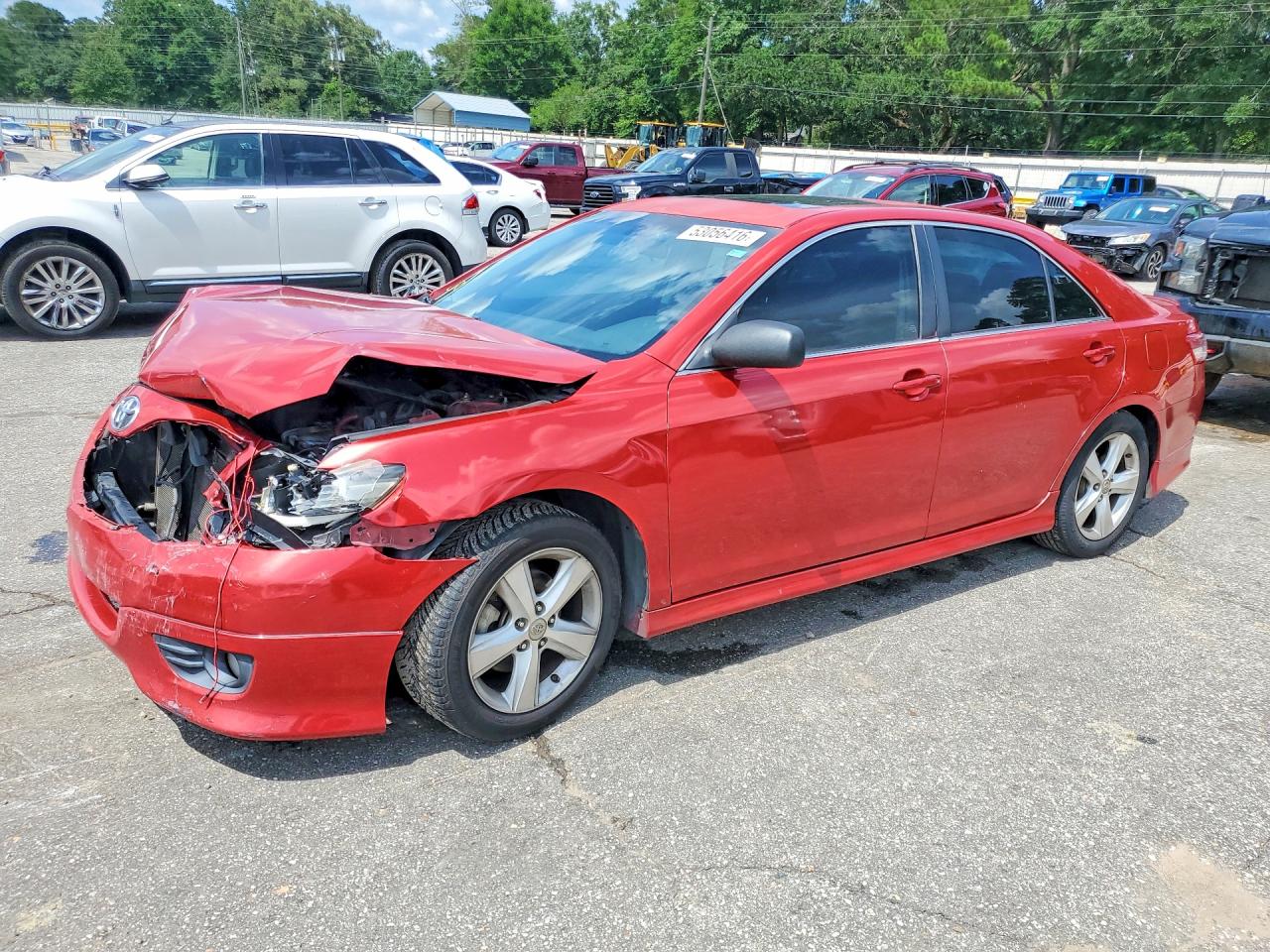 2011 Toyota Camry Se Red vin: 4T1BF3EK5BU638111
