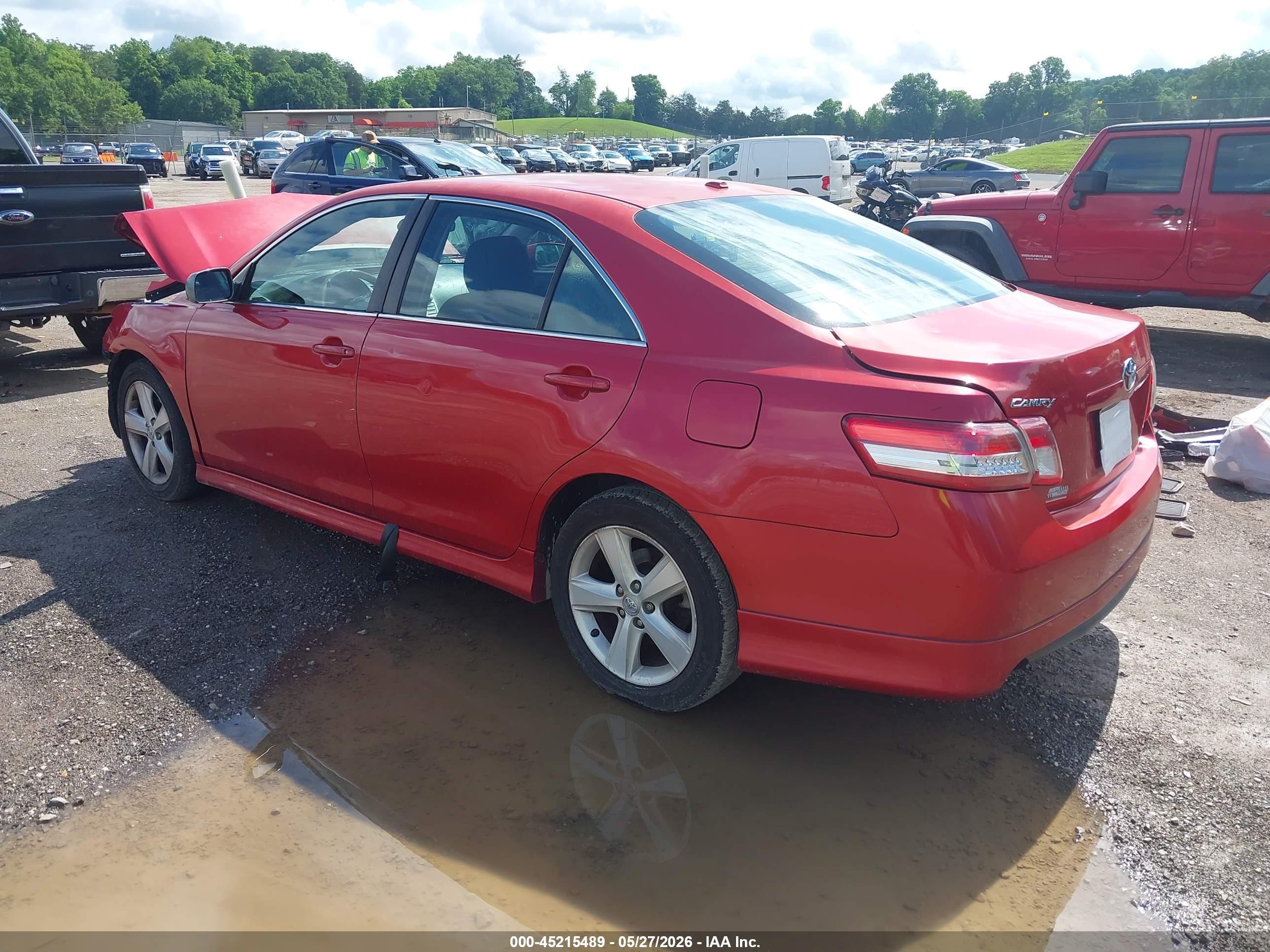 2011 Toyota Camry Se Red vin: 4T1BF3EK5BU680830