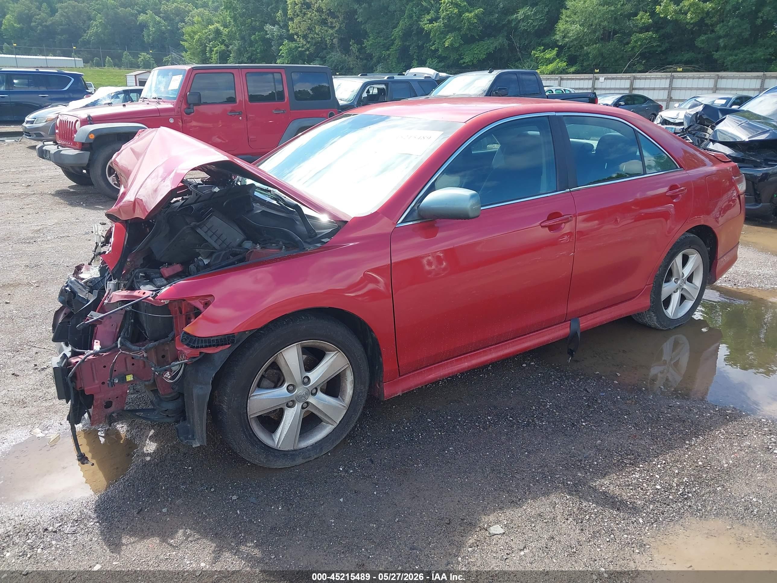 2011 Toyota Camry Se Red vin: 4T1BF3EK5BU680830