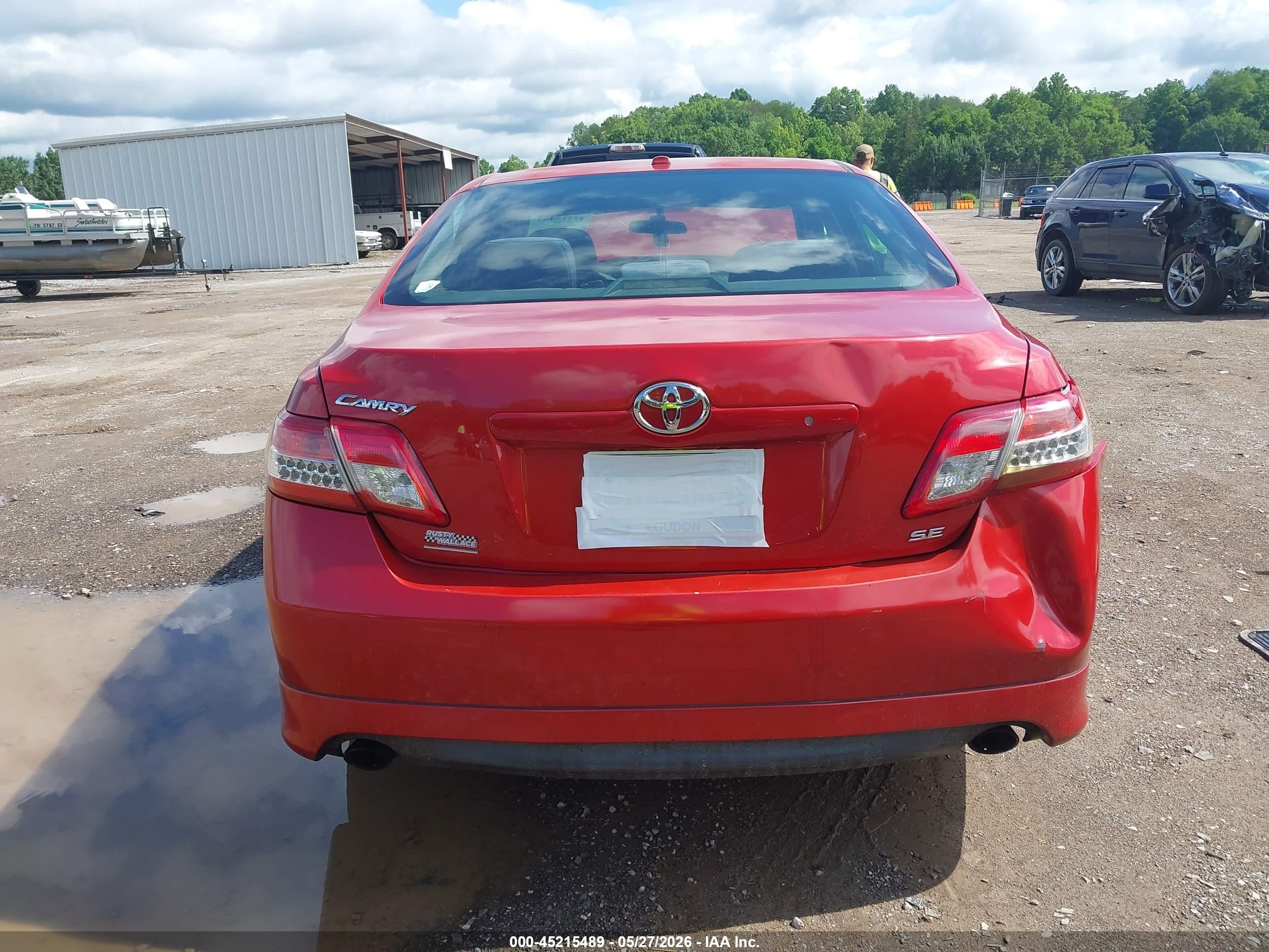 2011 Toyota Camry Se Red vin: 4T1BF3EK5BU680830