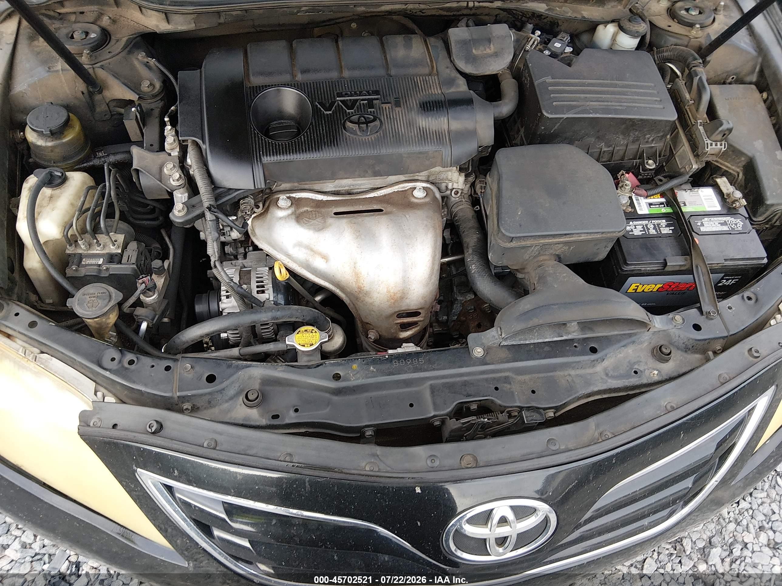 2011 Toyota Camry   Черный vin: 4T1BF3EK5BU700137