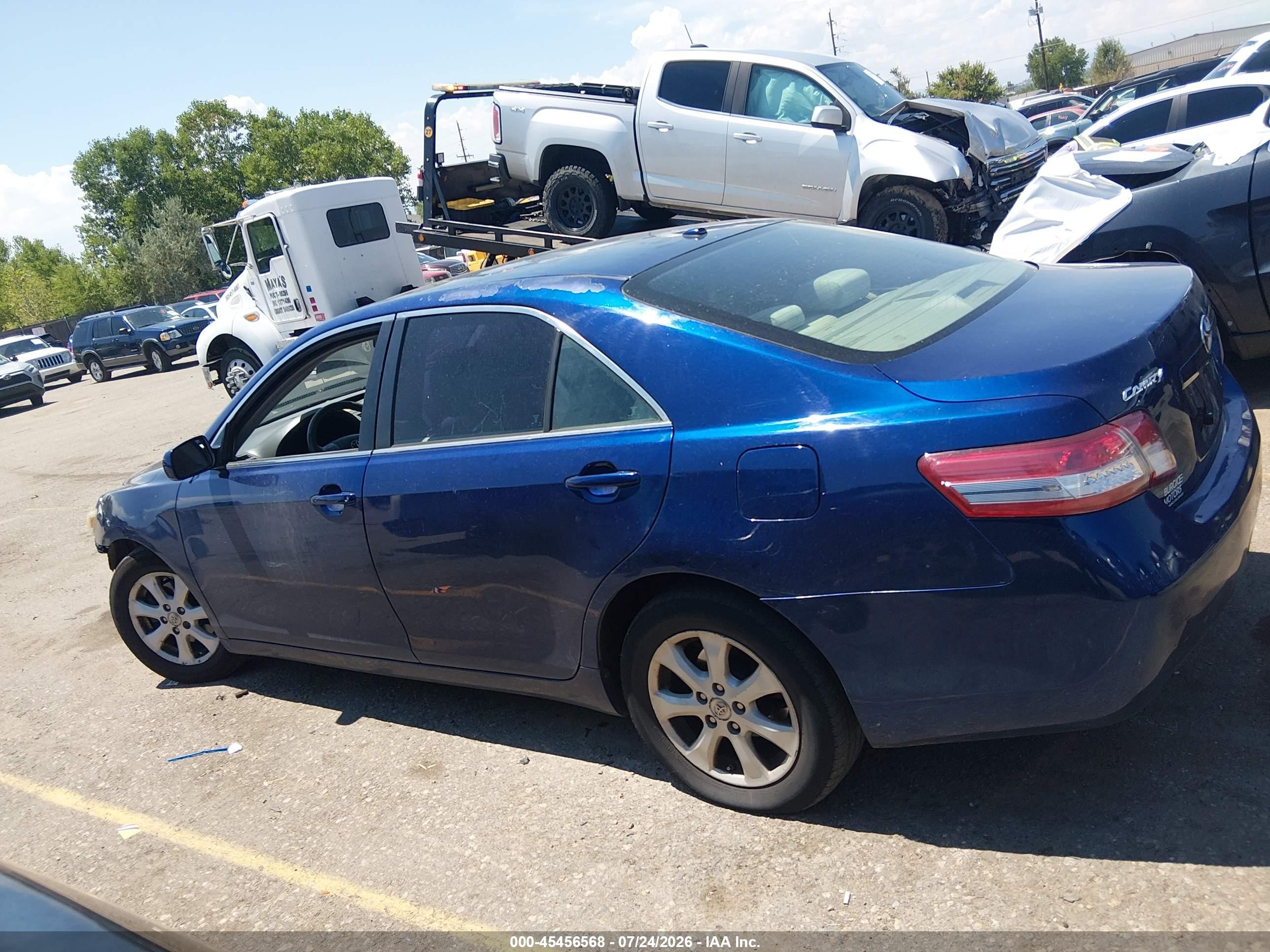 2011 Toyota Camry Le Blue vin: 4T1BF3EK5BU715530