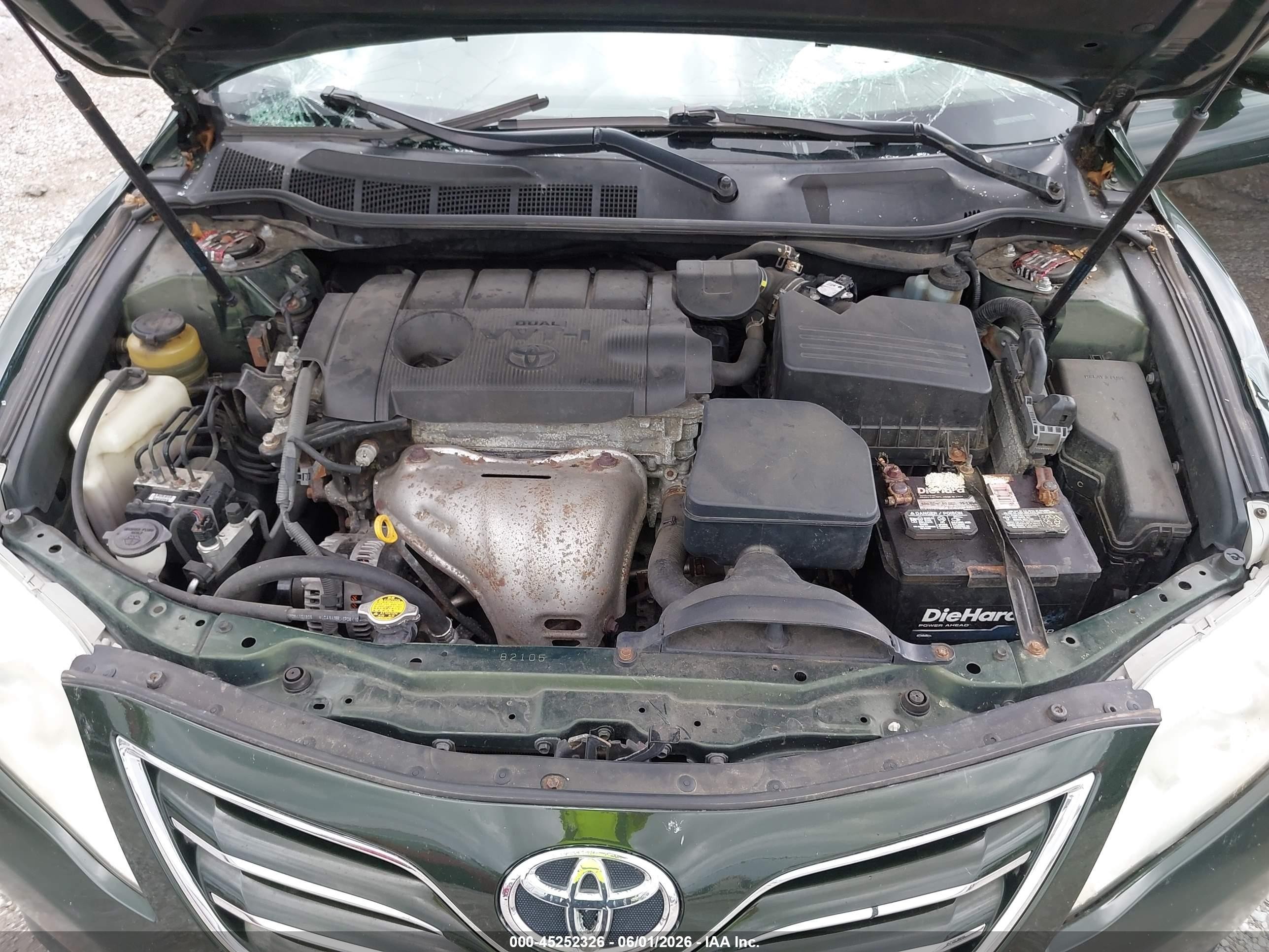 2011 Toyota Camry Xle Green vin: 4T1BF3EK5BU732067