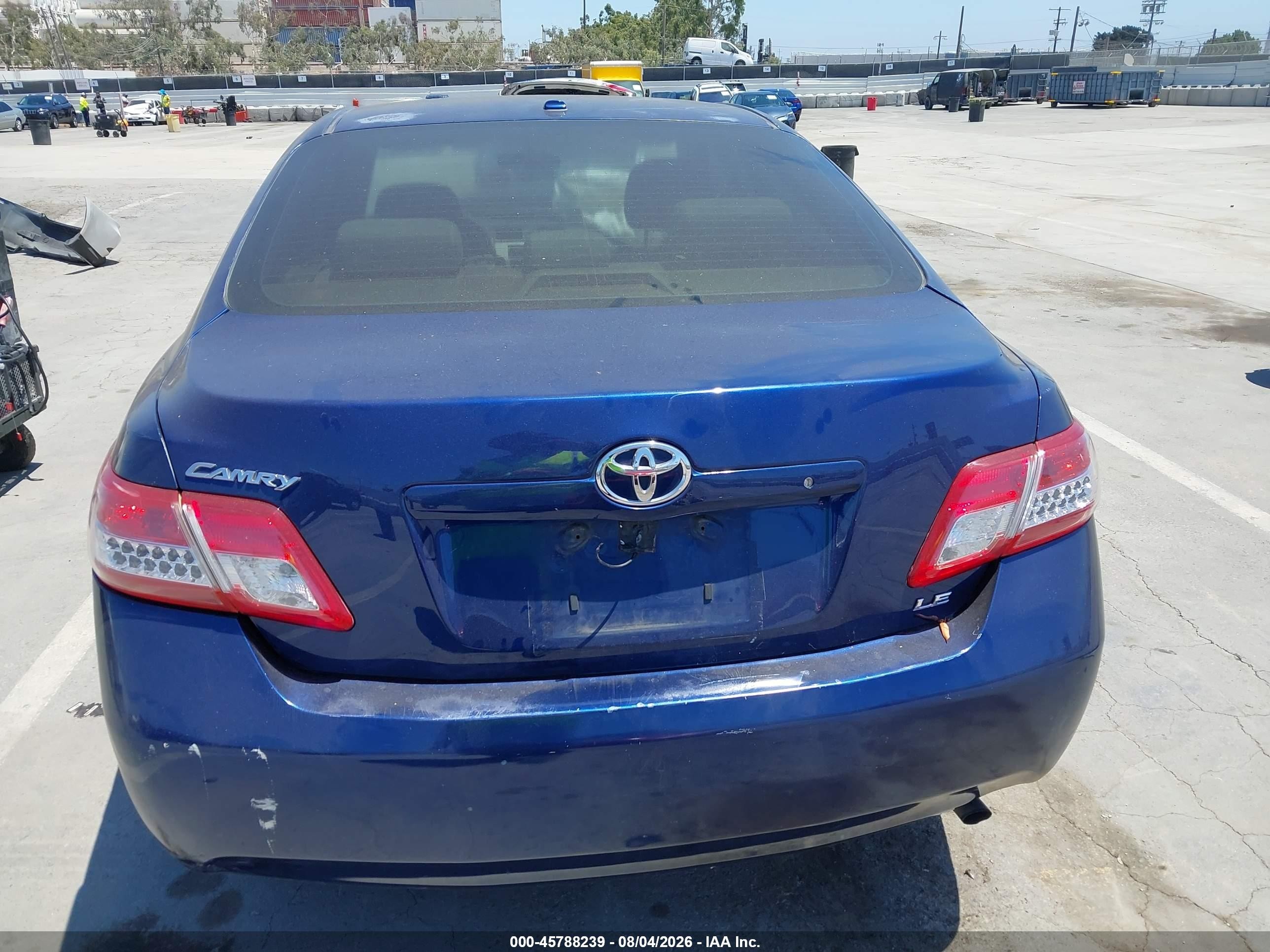 2011 Toyota Camry Le Синий vin: 4T1BF3EK5BU737303