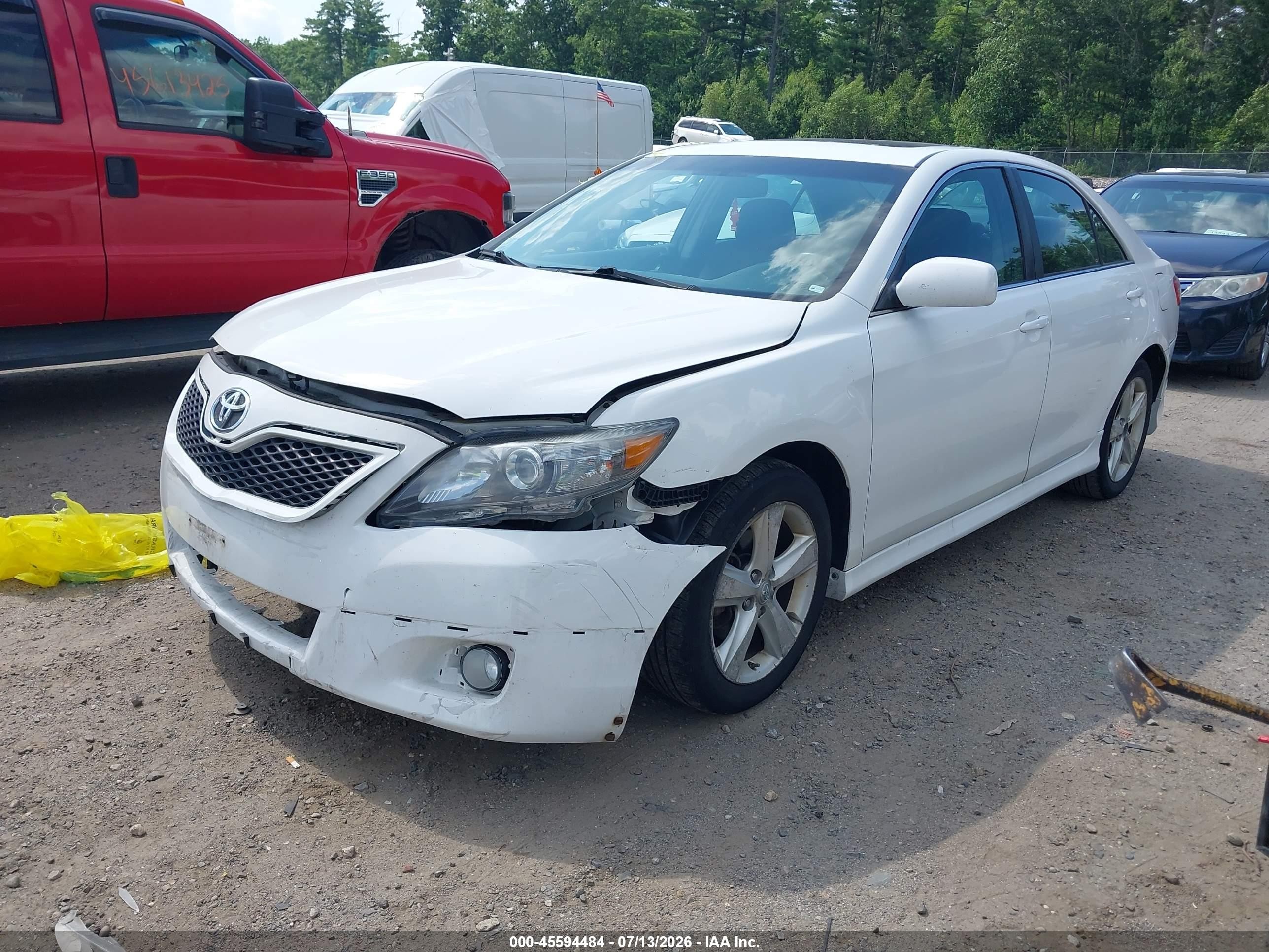 2011 Toyota Camry Se White vin: 4T1BF3EK5BU756904