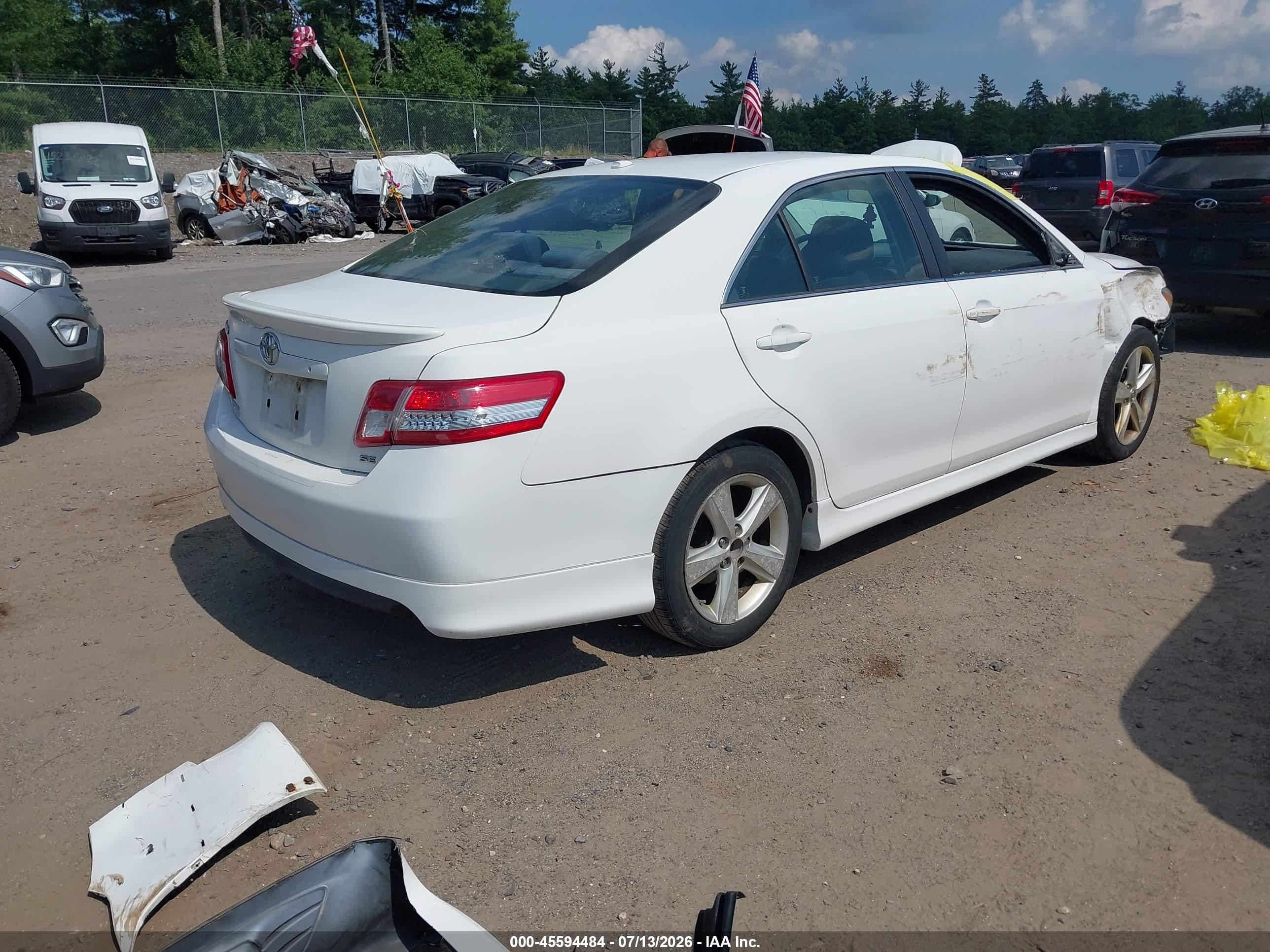 2011 Toyota Camry Se White vin: 4T1BF3EK5BU756904