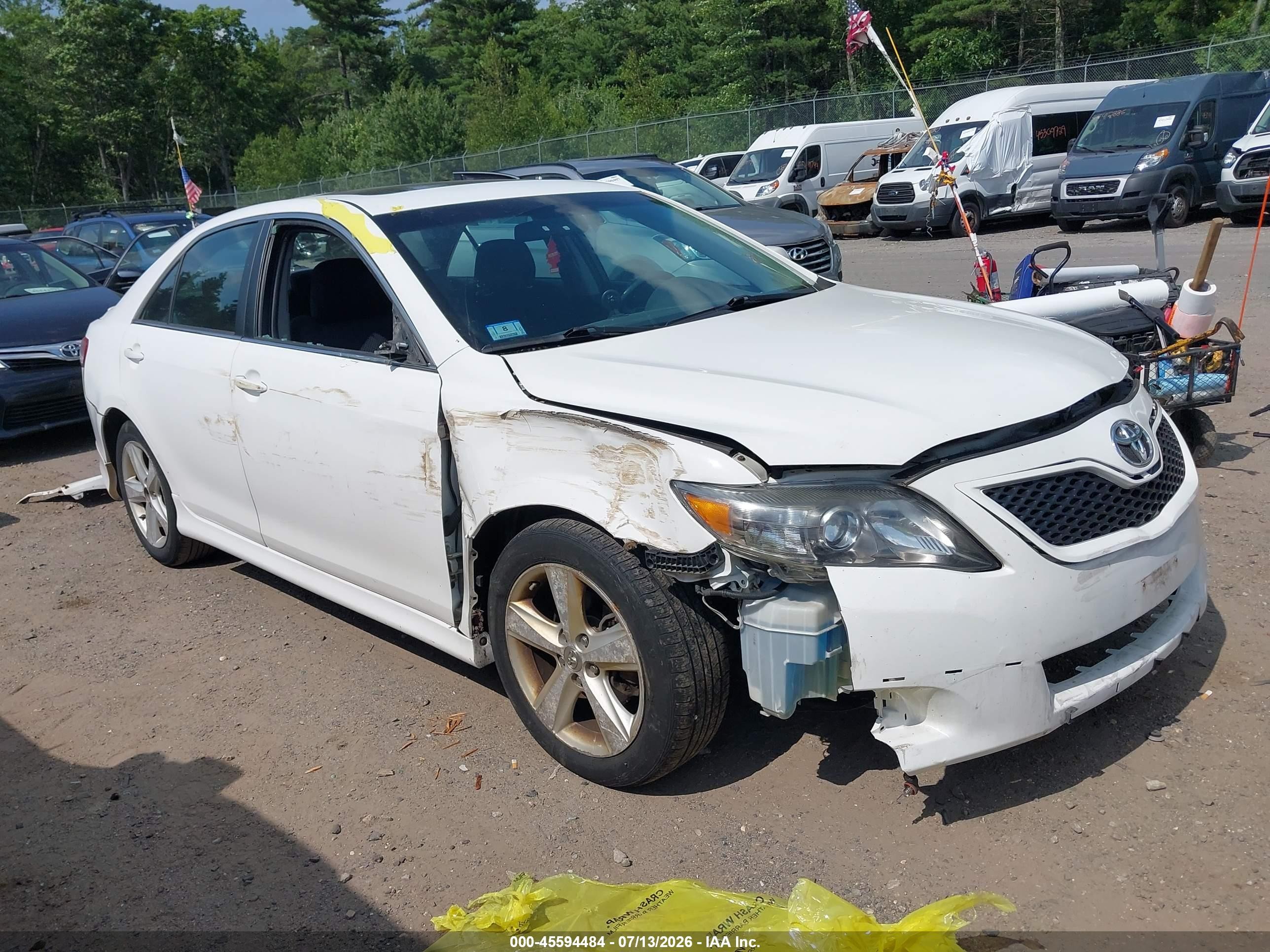 2011 Toyota Camry Se White vin: 4T1BF3EK5BU756904