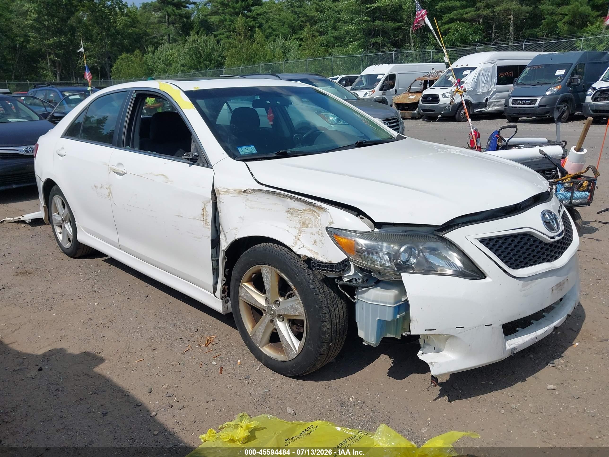 2011 Toyota Camry Se White vin: 4T1BF3EK5BU756904