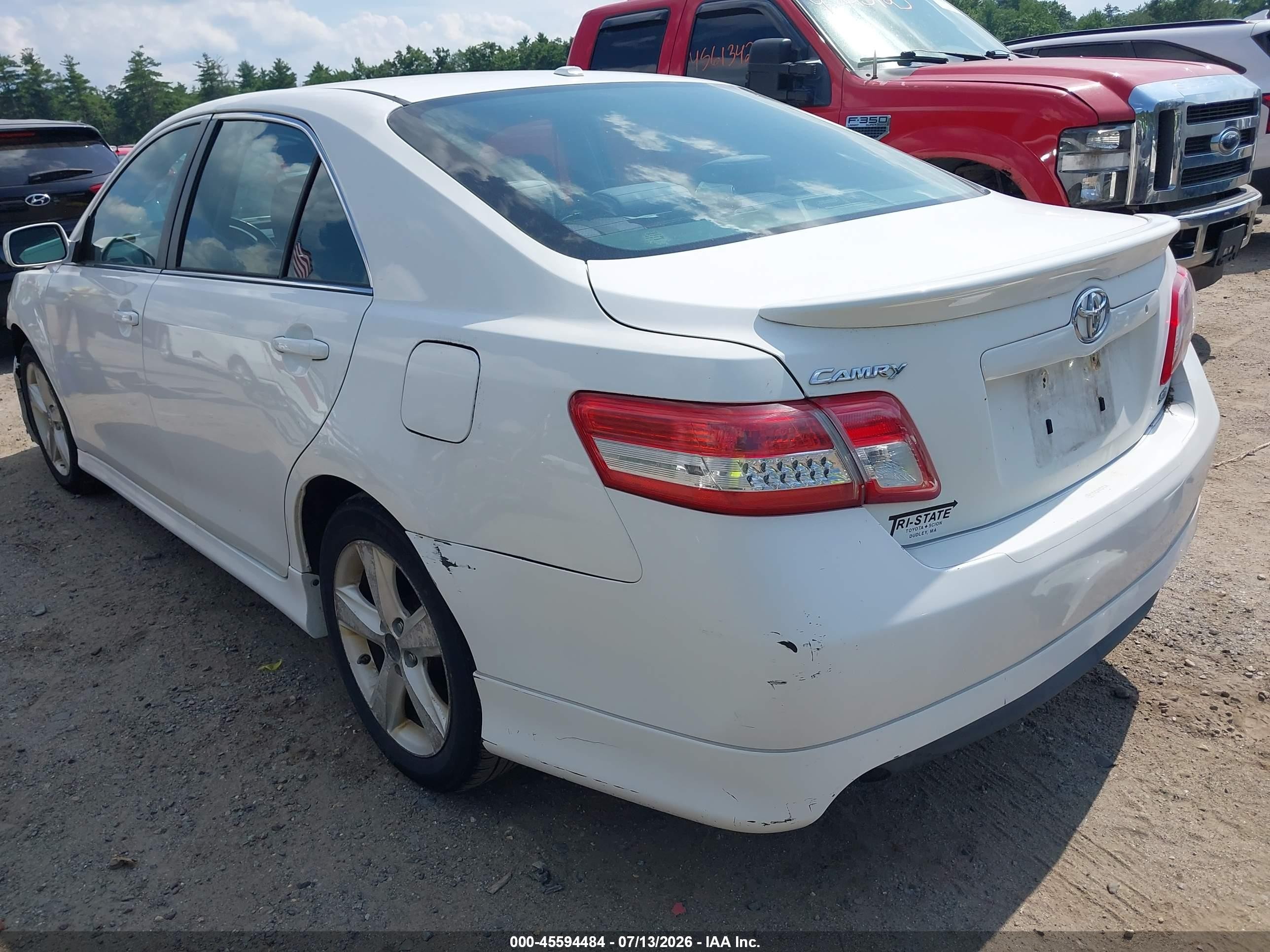 2011 Toyota Camry Se White vin: 4T1BF3EK5BU756904