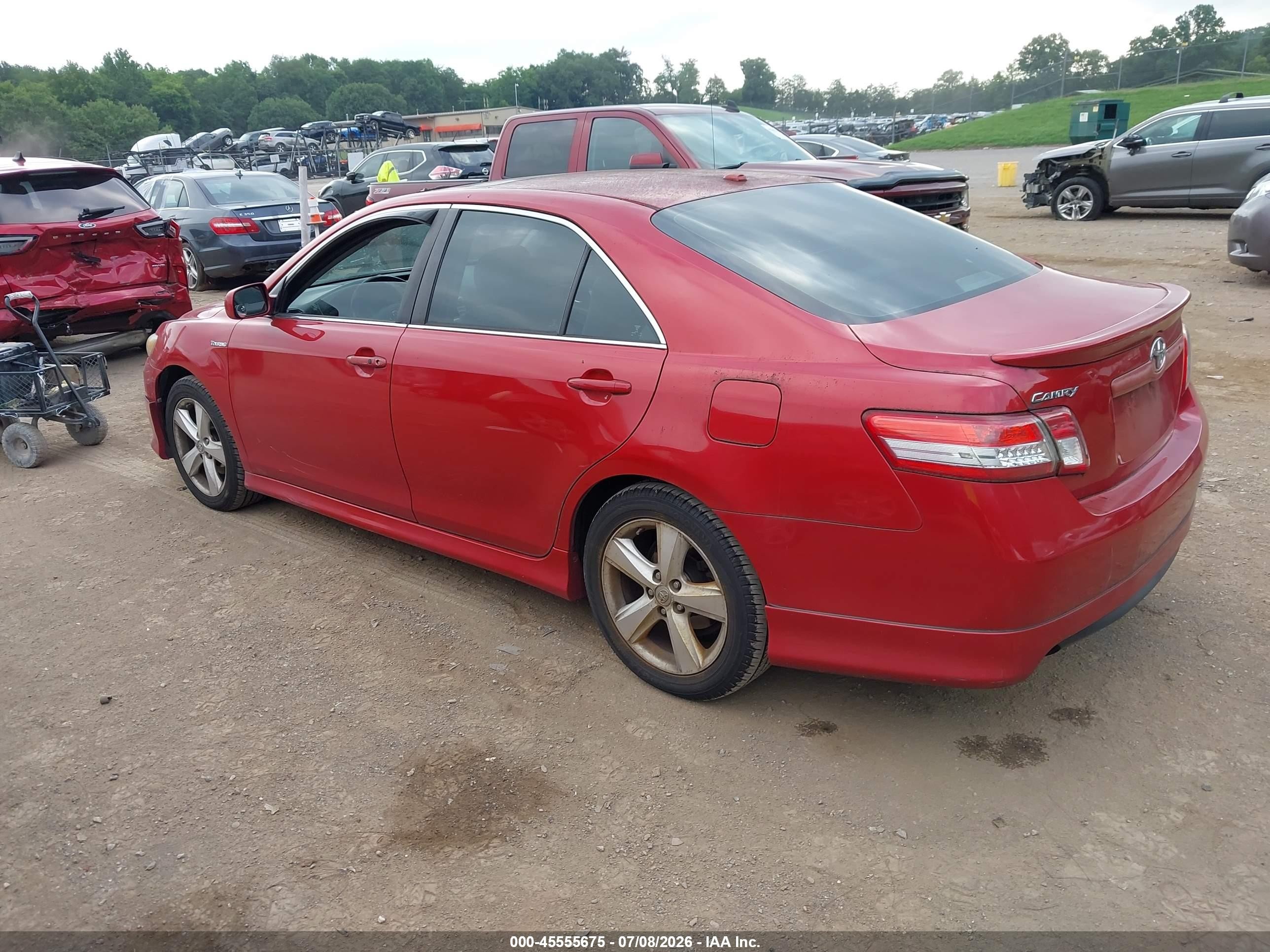 2010 Toyota Camry Se Красный vin: 4T1BF3EK6AU022027