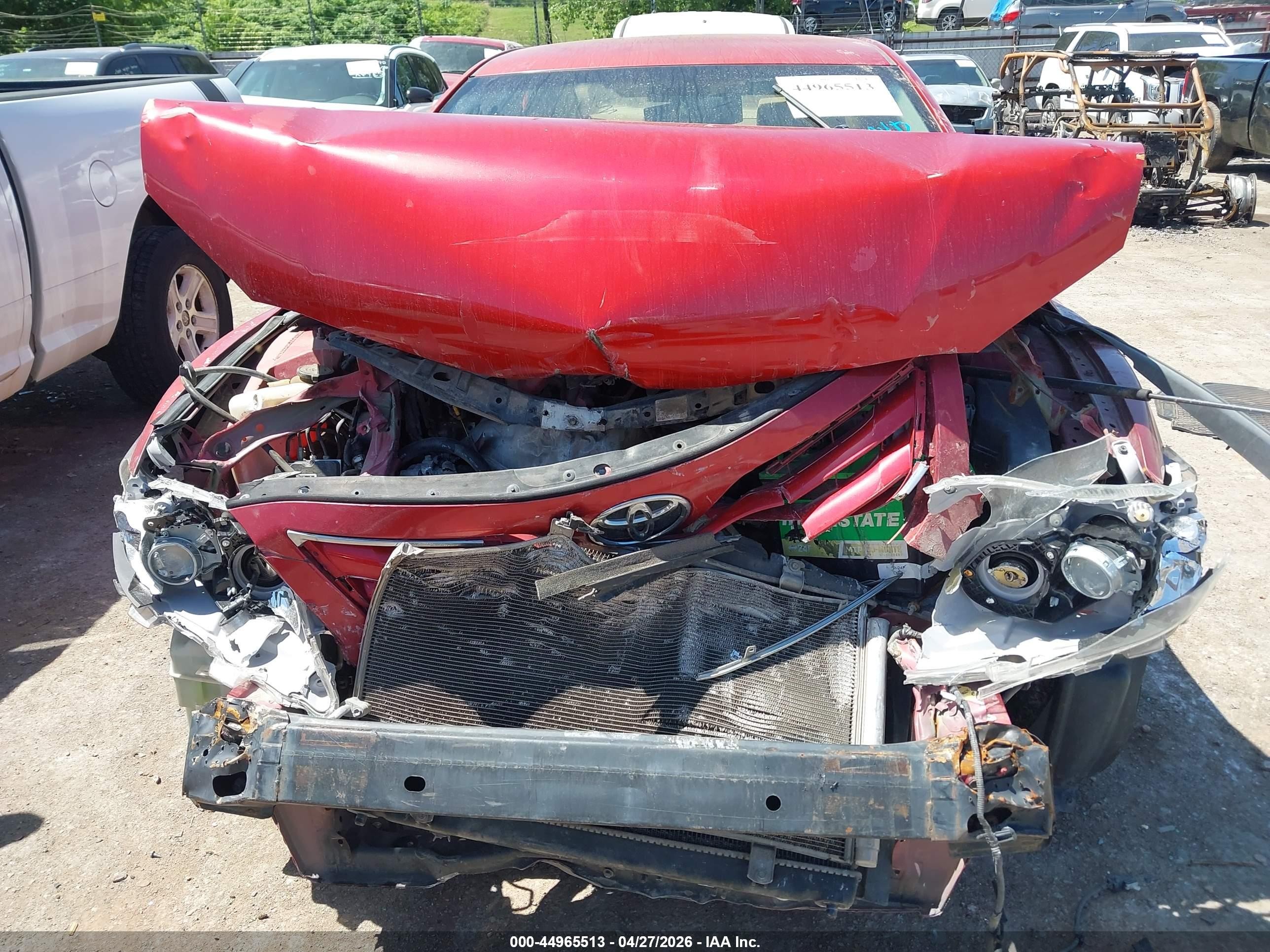 2010 Toyota Camry Le Red vin: 4T1BF3EK6AU028023