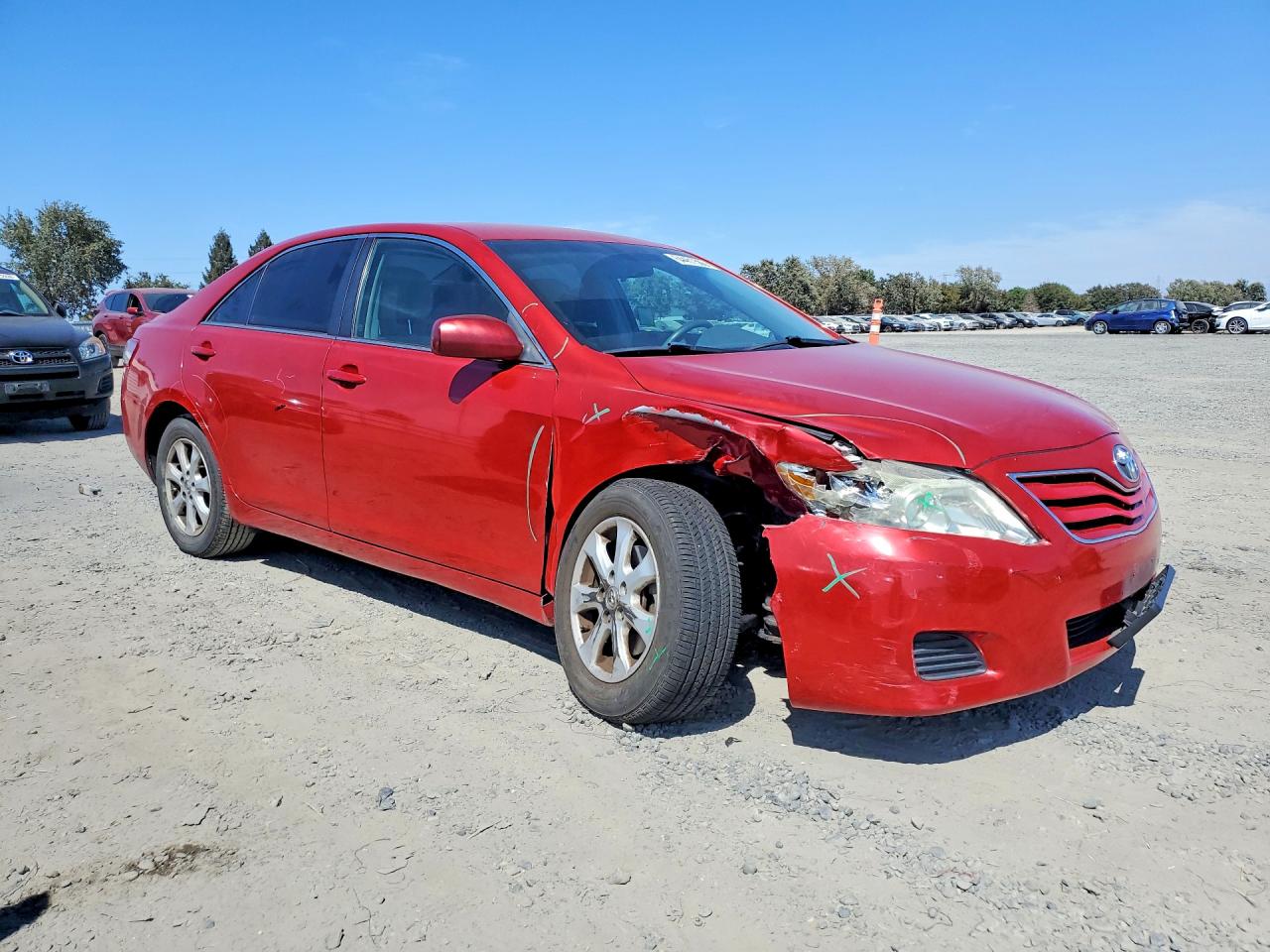 2010 Toyota Camry Le Red vin: 4T1BF3EK6AU090053