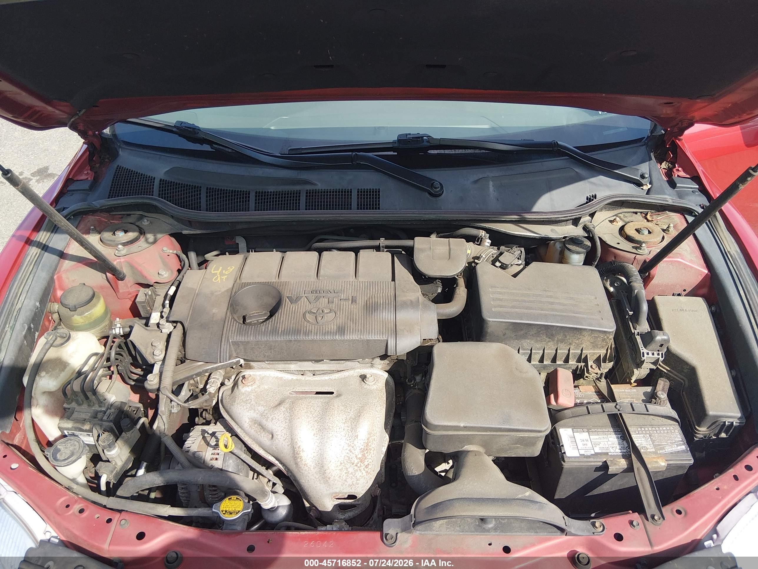 2010 Toyota Camry Le Red vin: 4T1BF3EK6AU108597