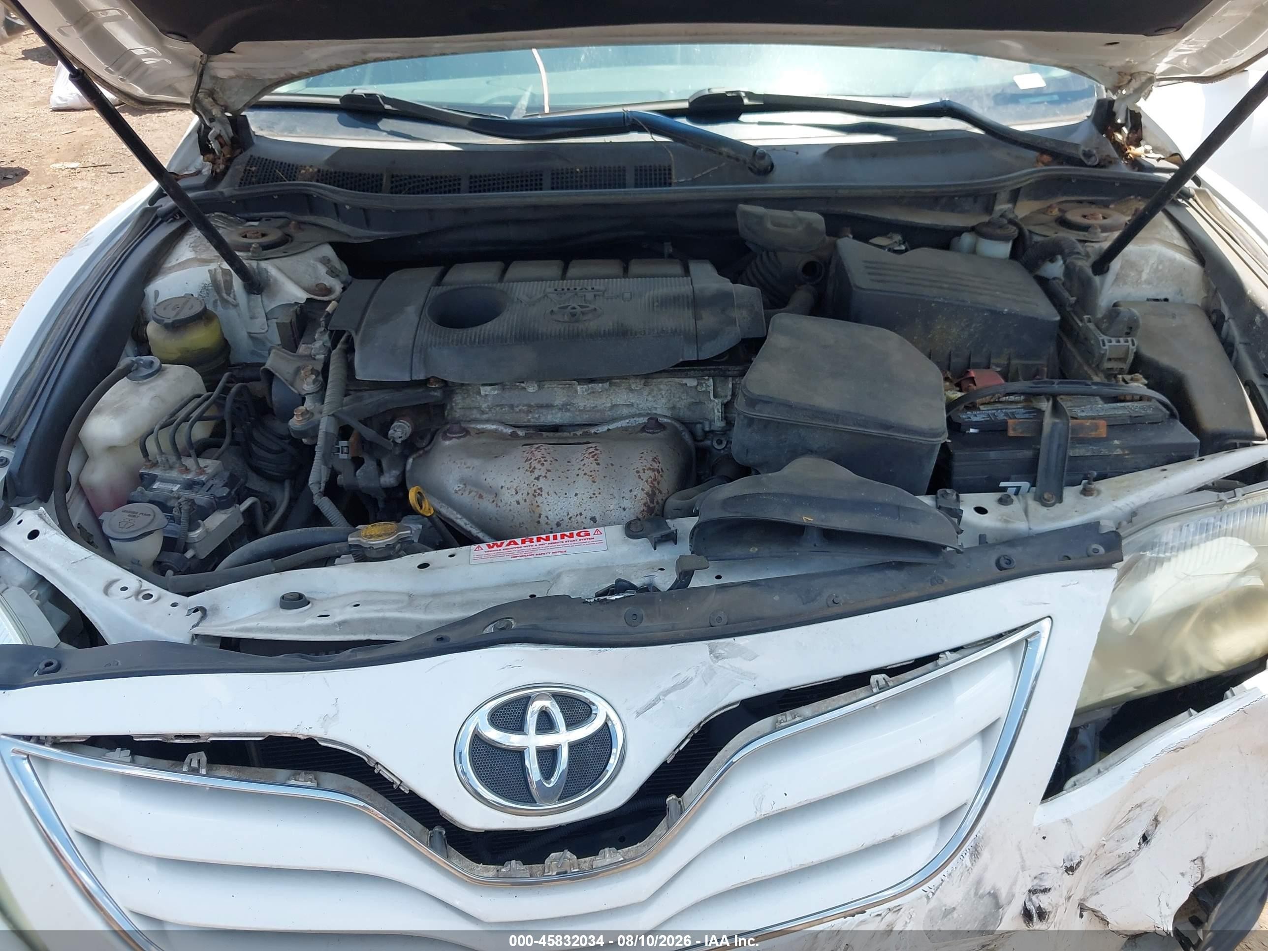 2010 Toyota Camry Le White vin: 4T1BF3EK6AU573249
