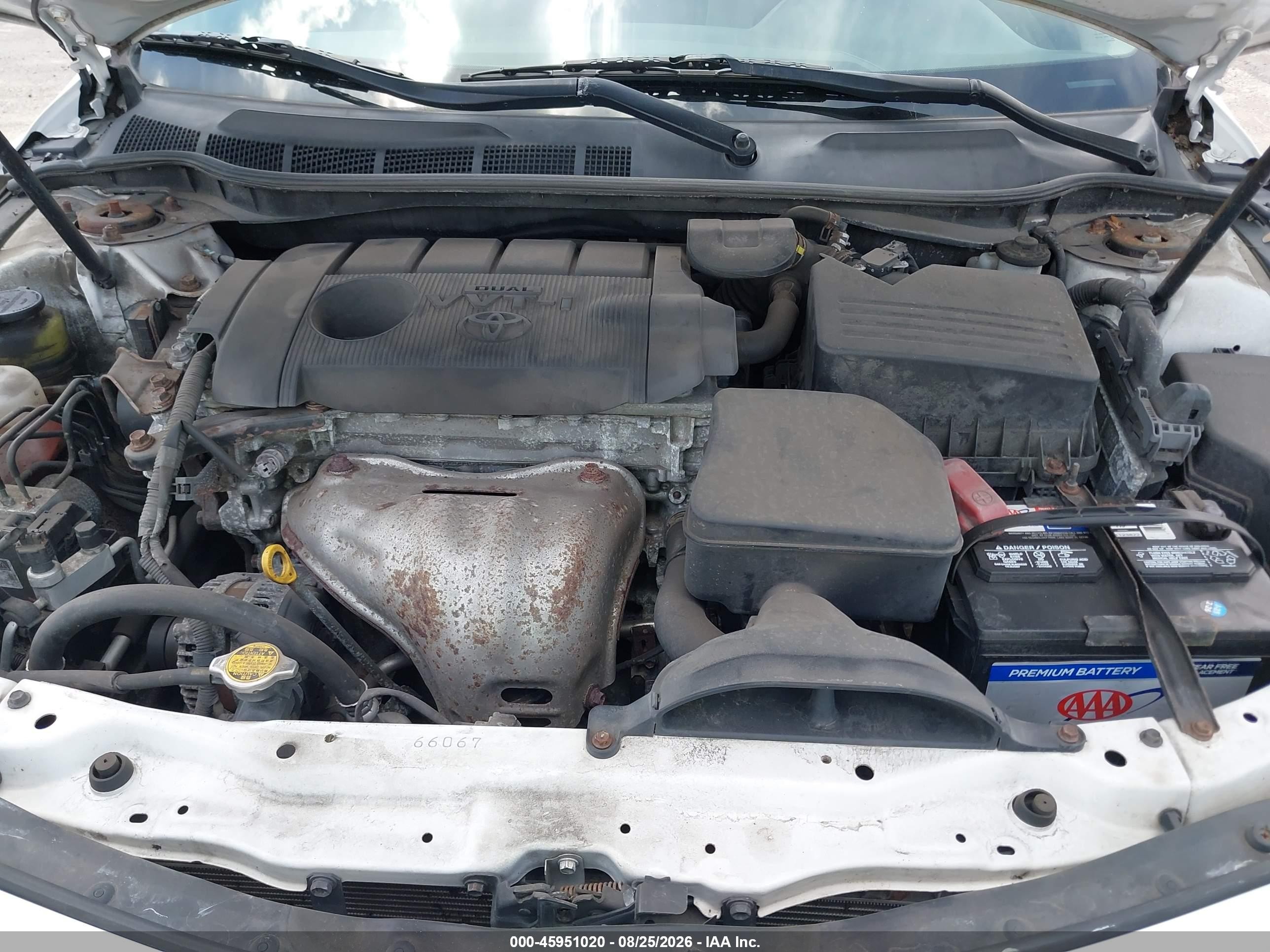 2010 Toyota Camry Le Белый vin: 4T1BF3EK6AU577690