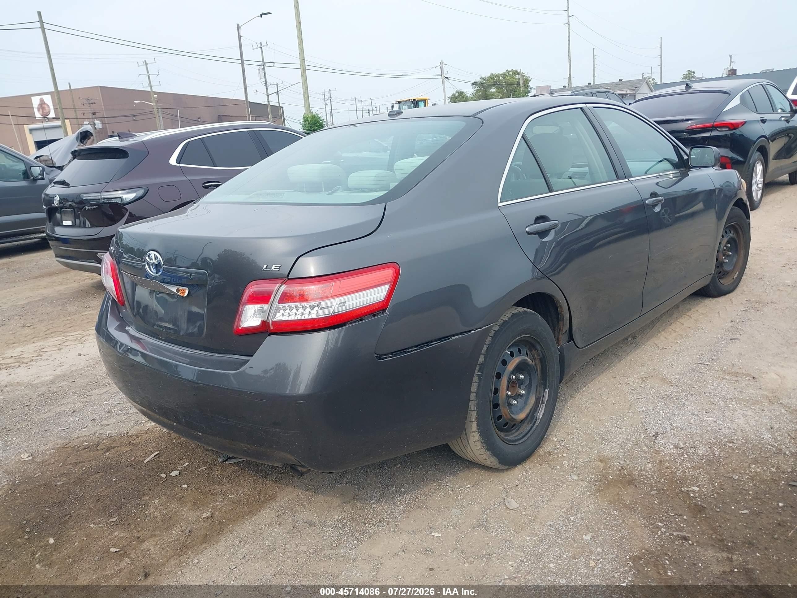 2011 Toyota Camry Le Серый vin: 4T1BF3EK6BU135722