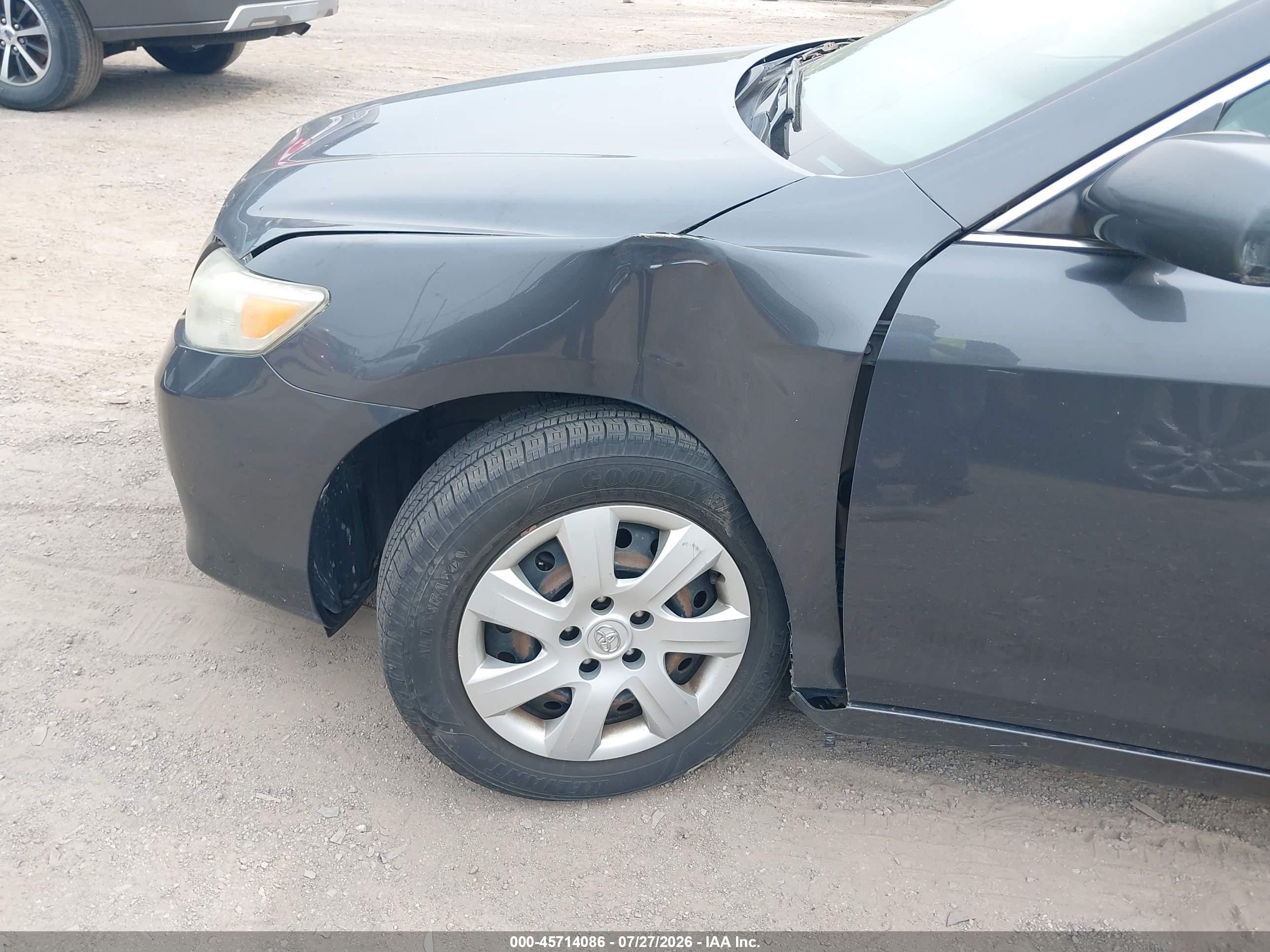 2011 Toyota Camry Le Серый vin: 4T1BF3EK6BU135722