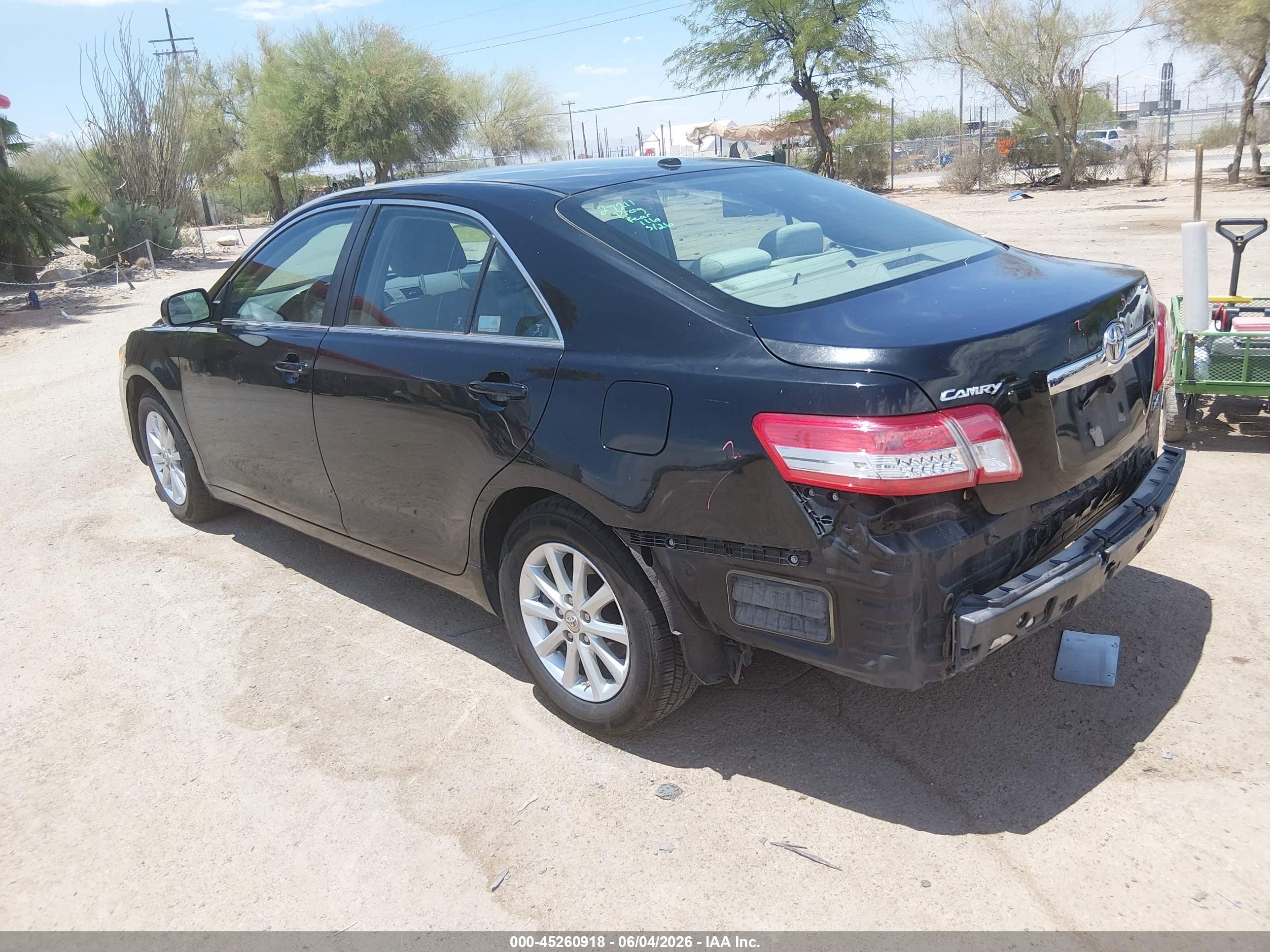 2011 Toyota Camry Xle Black vin: 4T1BF3EK6BU145974