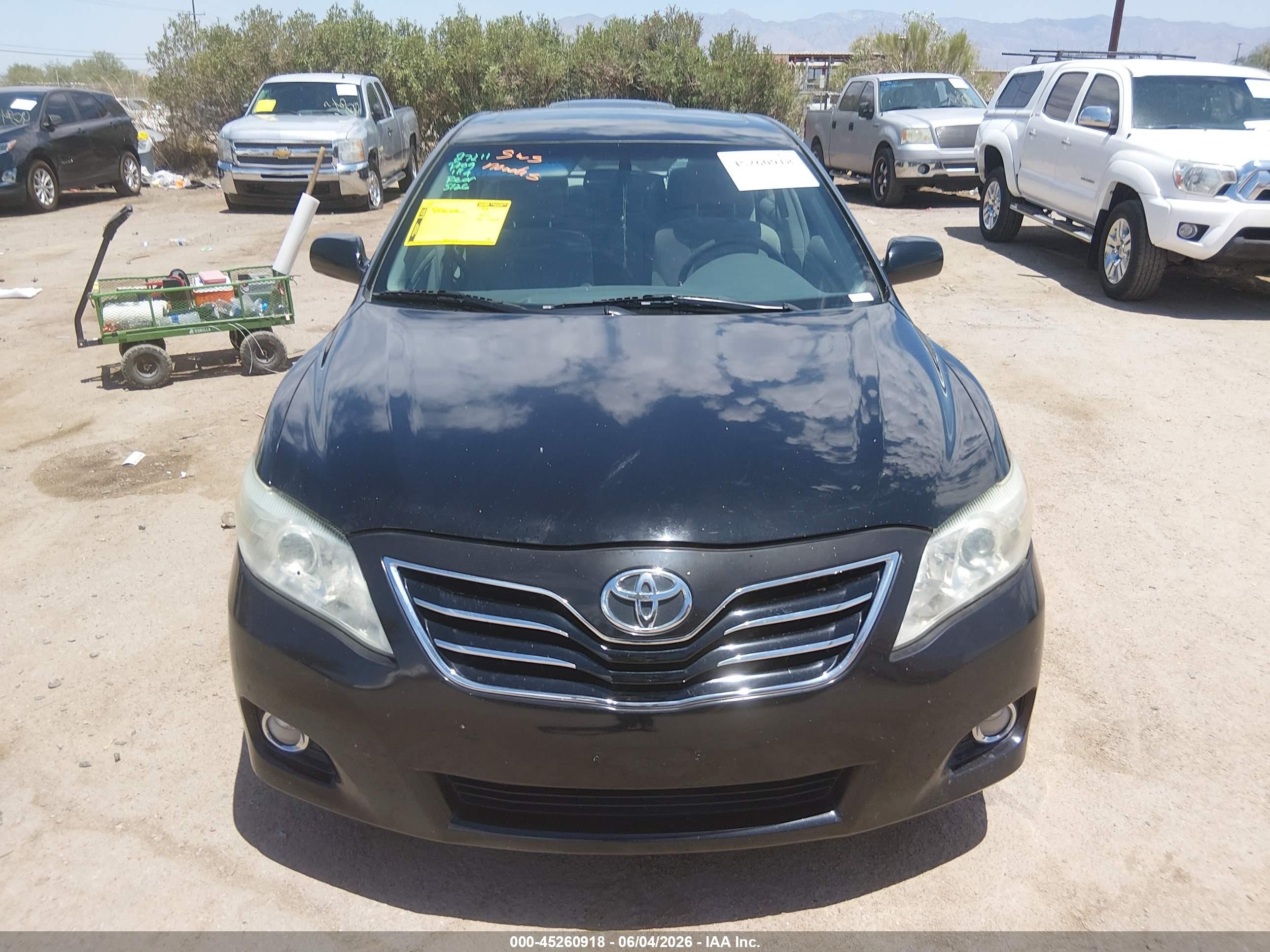 2011 Toyota Camry Xle Black vin: 4T1BF3EK6BU145974