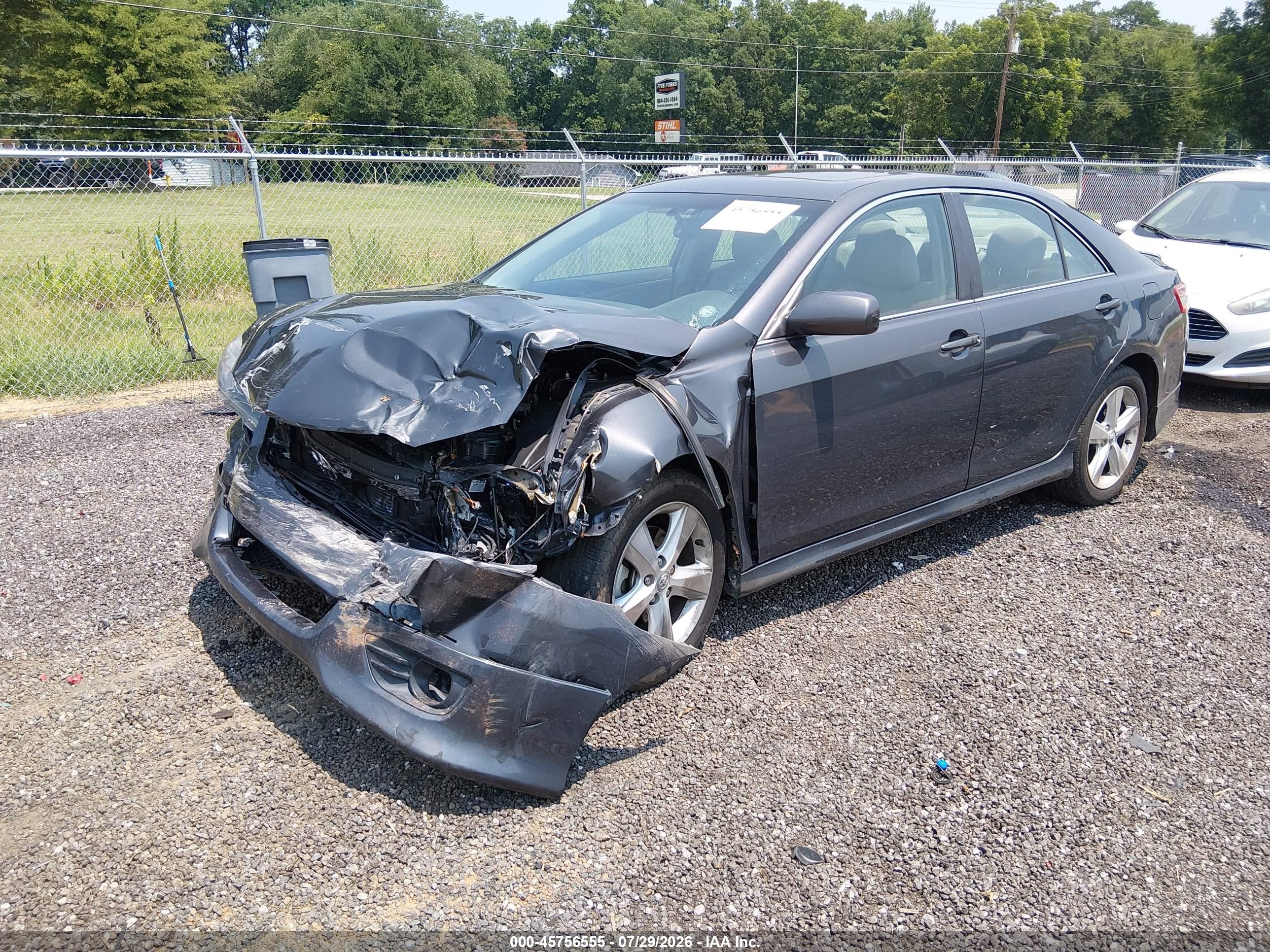 2011 Toyota Camry Se Gray vin: 4T1BF3EK6BU188386