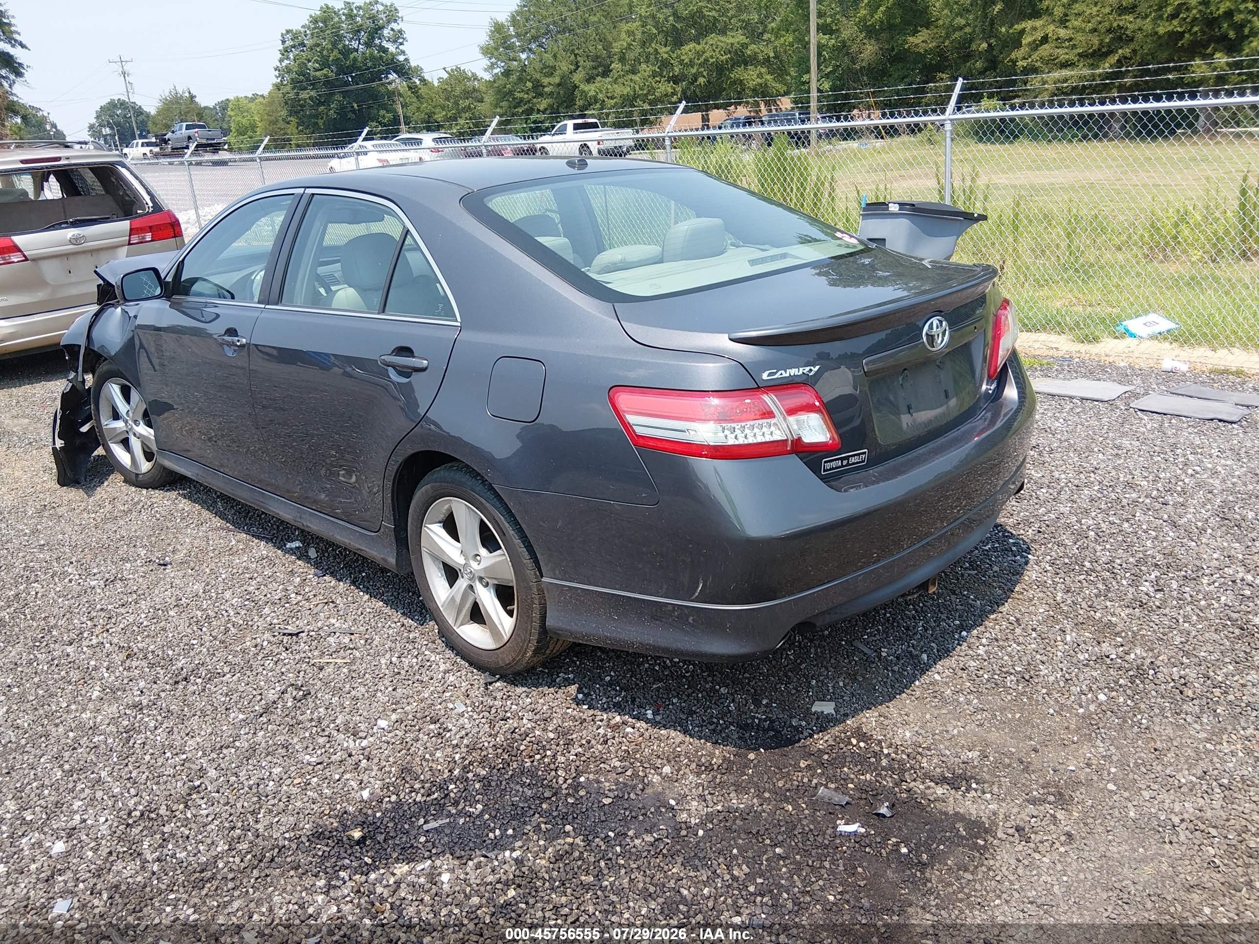 2011 Toyota Camry Se Gray vin: 4T1BF3EK6BU188386
