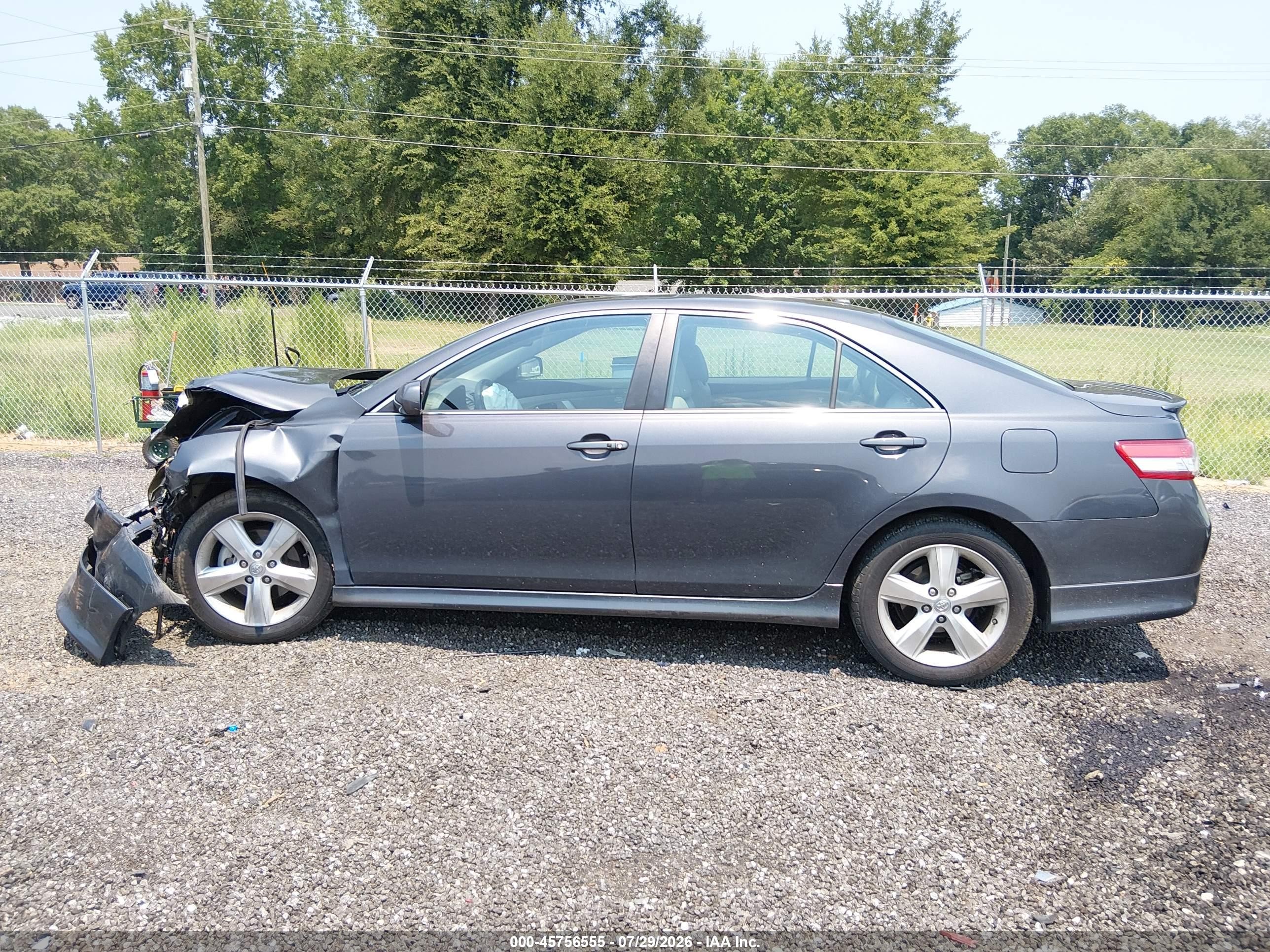 2011 Toyota Camry Se Gray vin: 4T1BF3EK6BU188386