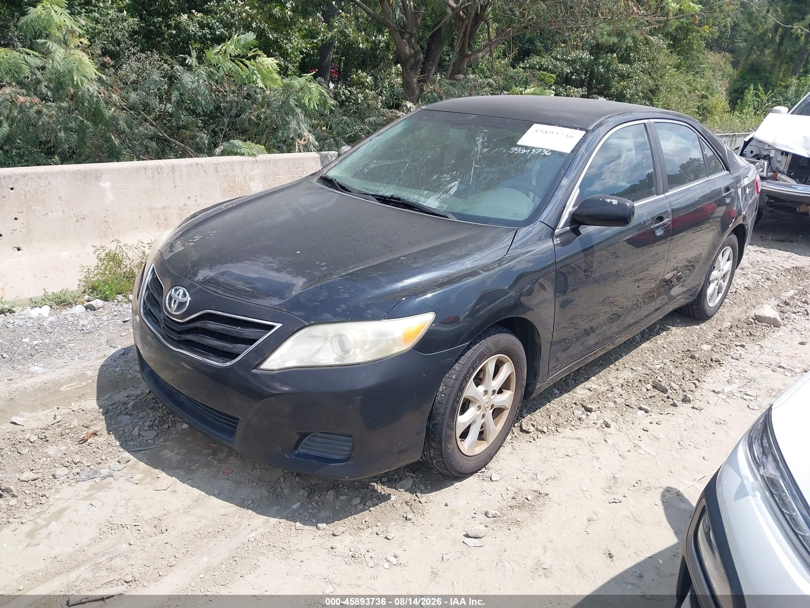 2011 Toyota Camry Le Black vin: 4T1BF3EK6BU208278