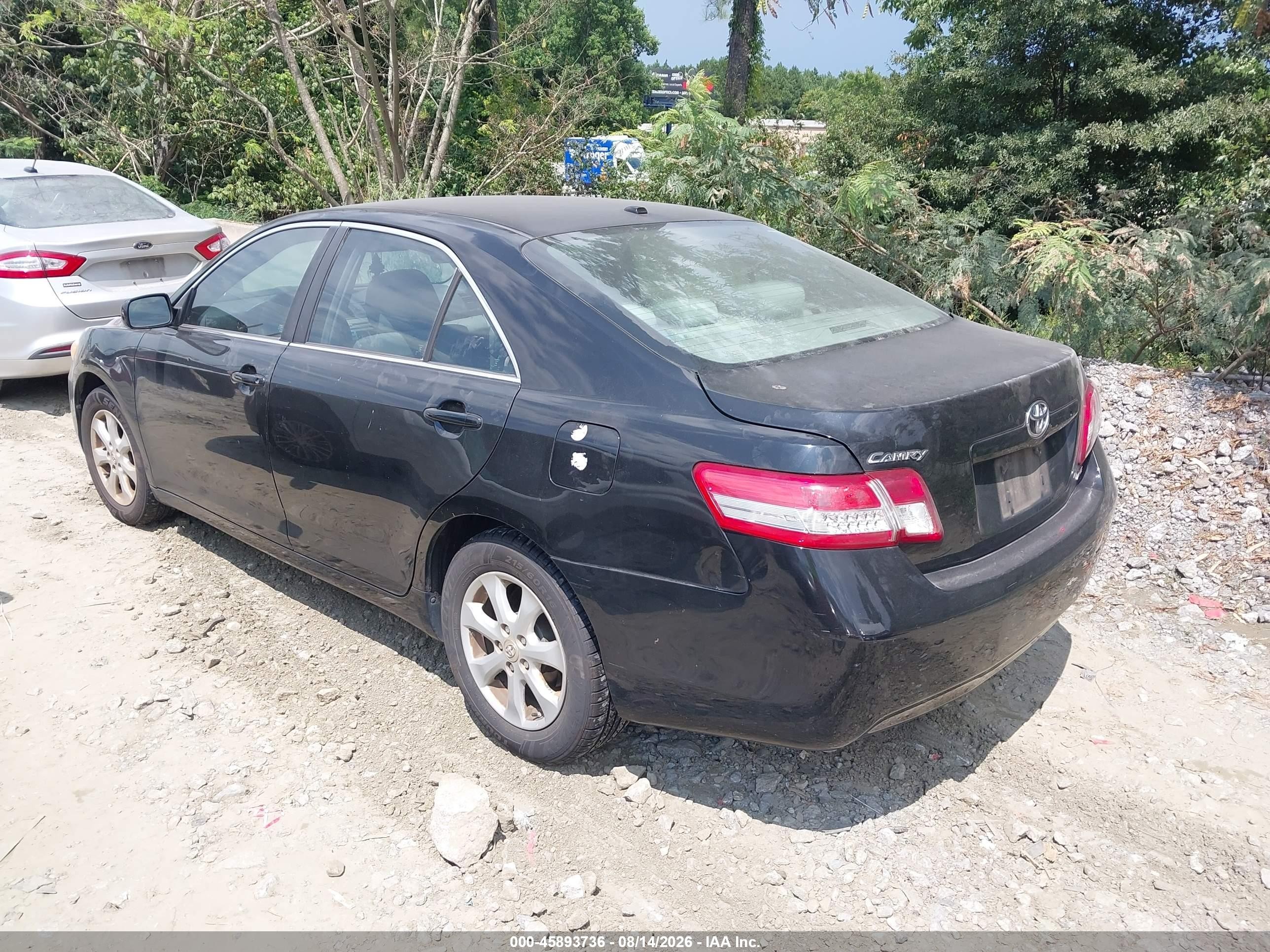 2011 Toyota Camry Le Black vin: 4T1BF3EK6BU208278