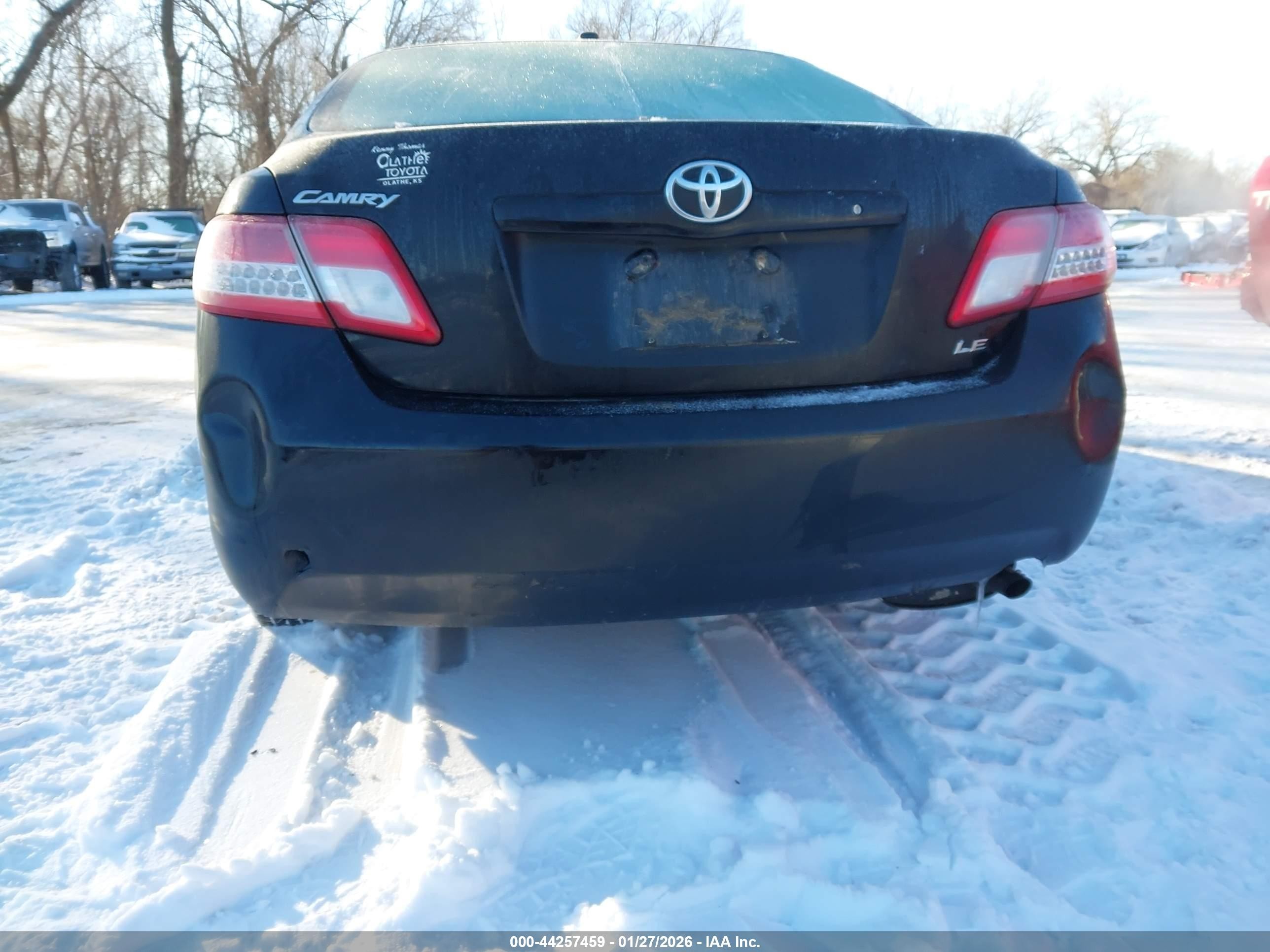 2011 Toyota Camry Le Black vin: 4T1BF3EK6BU210239