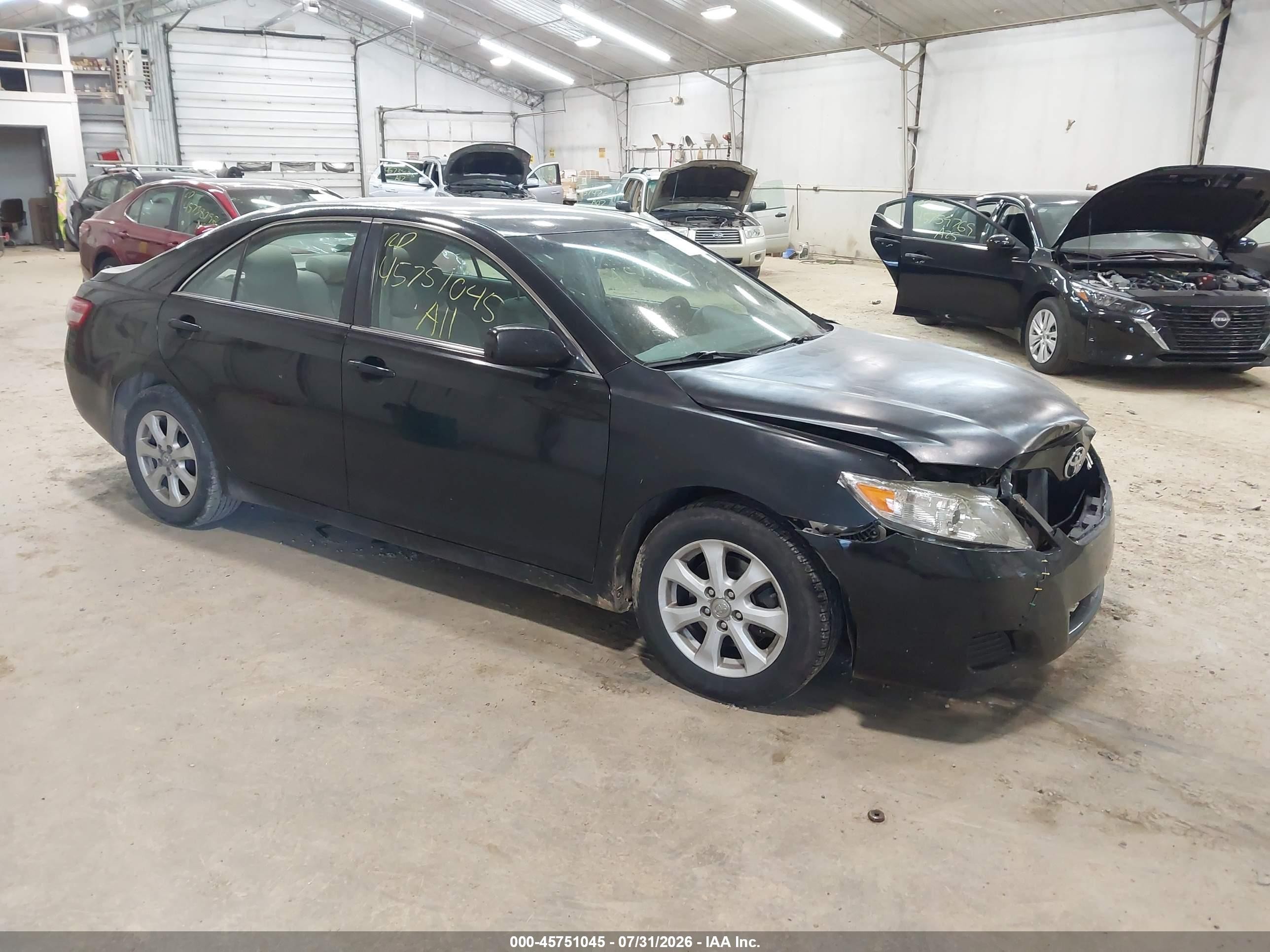 2011 Toyota Camry Le Black vin: 4T1BF3EK6BU228272