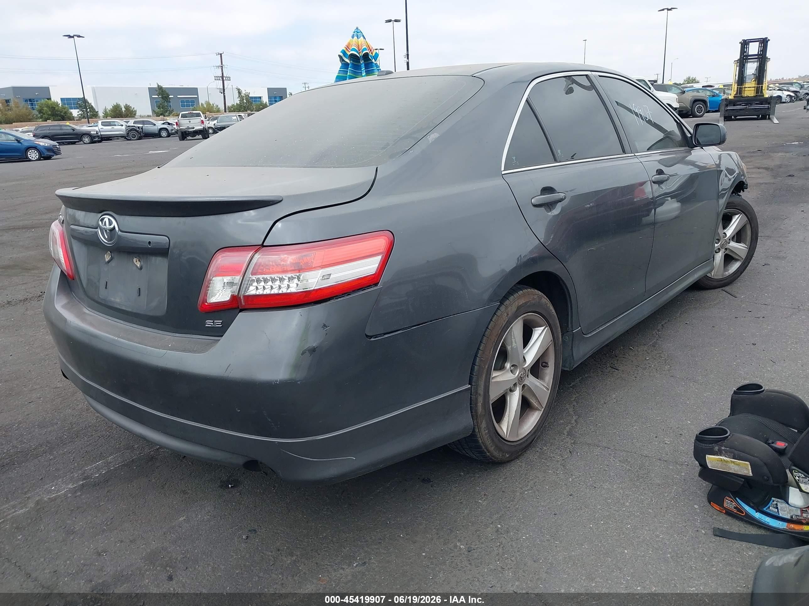 2011 Toyota Camry Se Gray vin: 4T1BF3EK6BU232211