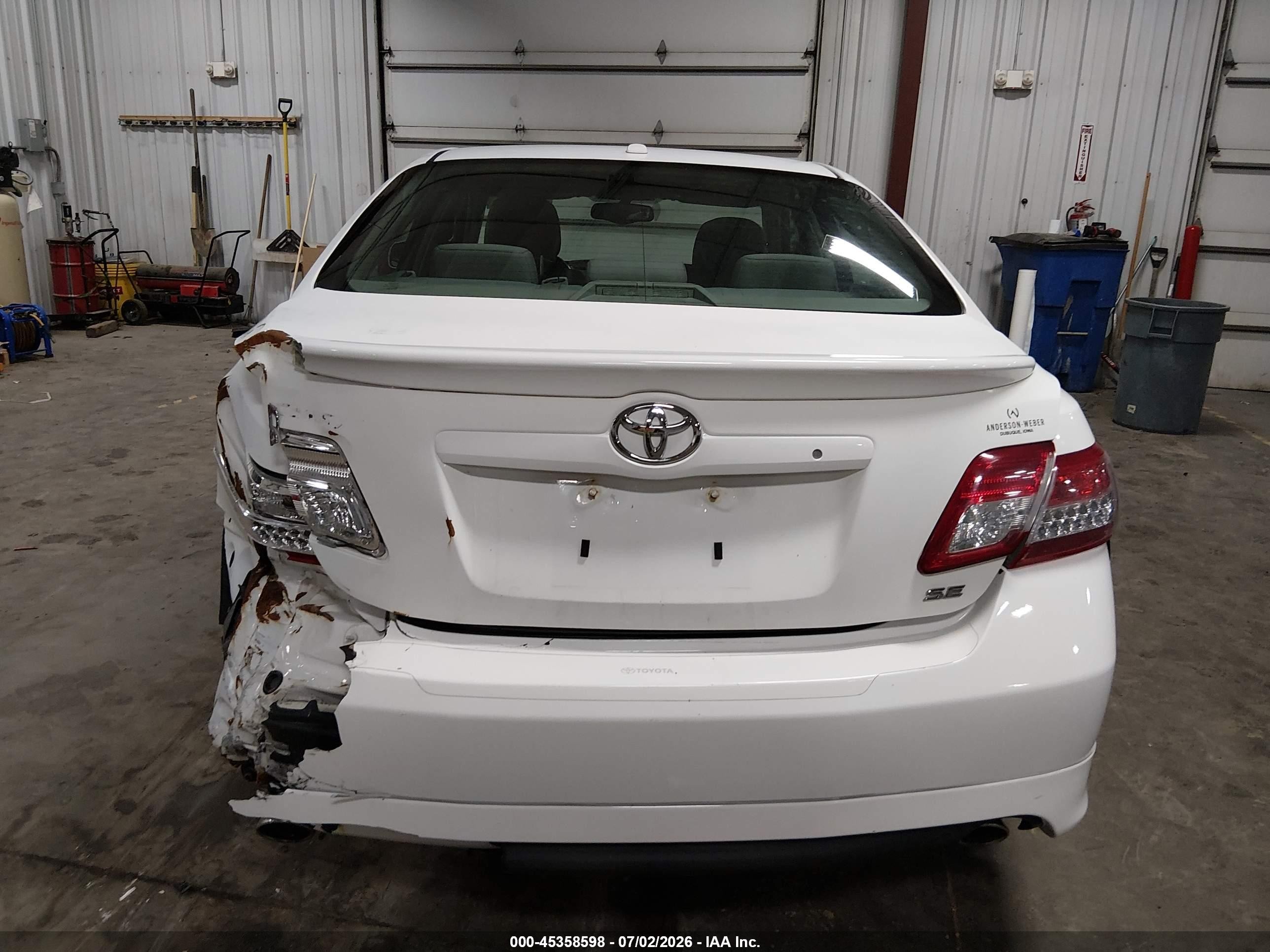 2011 Toyota Camry Se Белый vin: 4T1BF3EK6BU581319