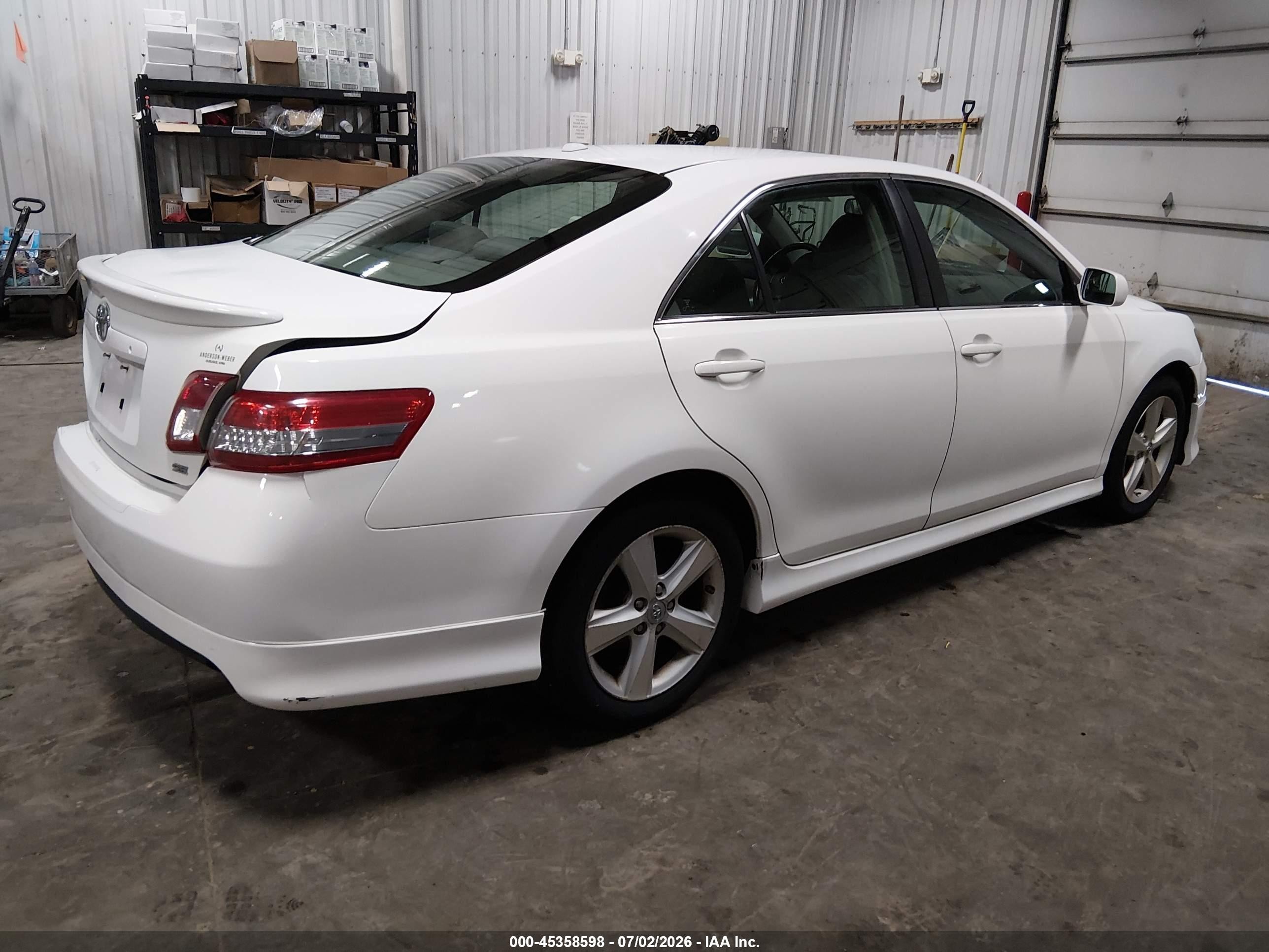 2011 Toyota Camry Se Белый vin: 4T1BF3EK6BU581319