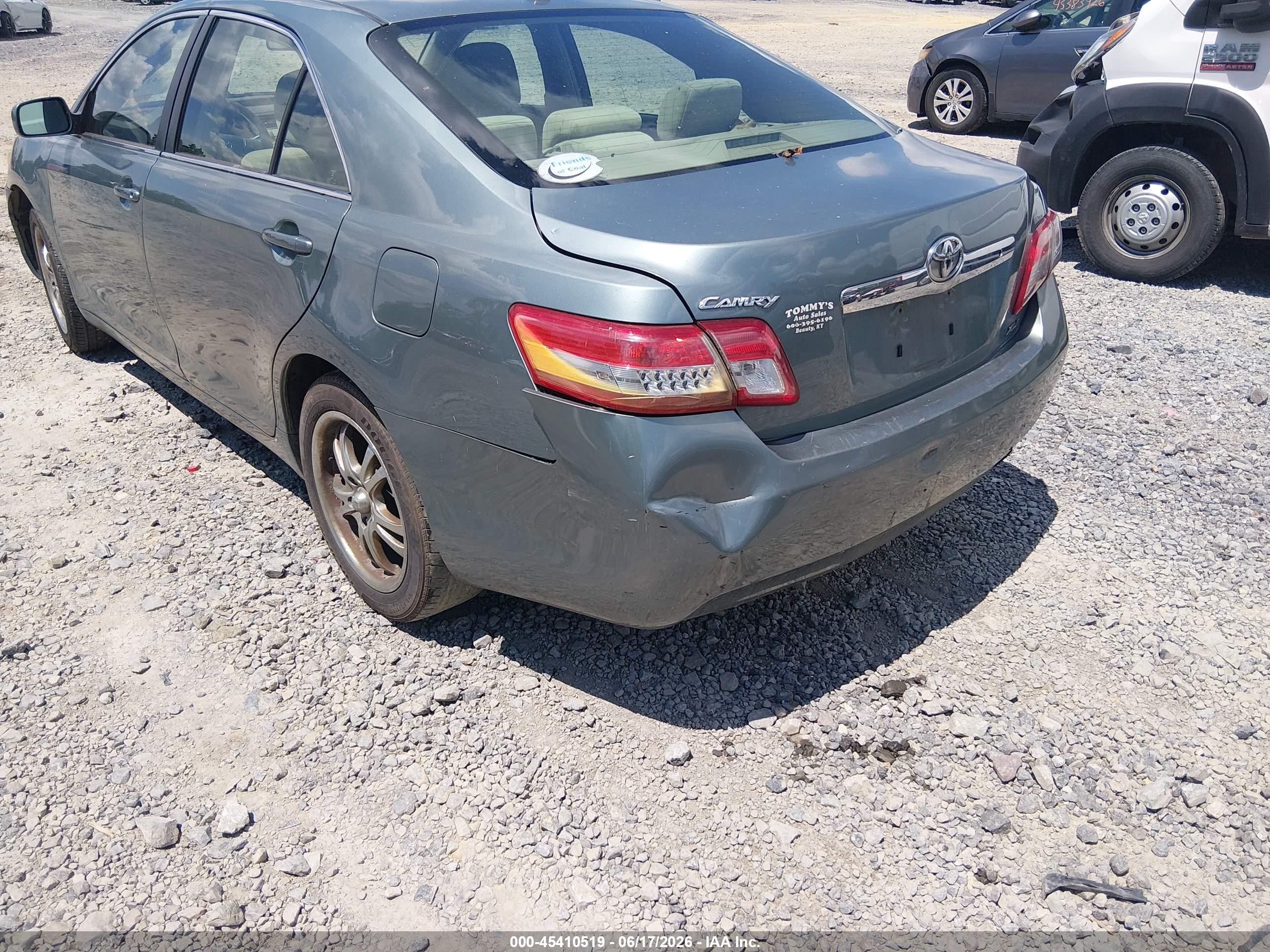 2011 Toyota Camry Xle Blue vin: 4T1BF3EK6BU585547