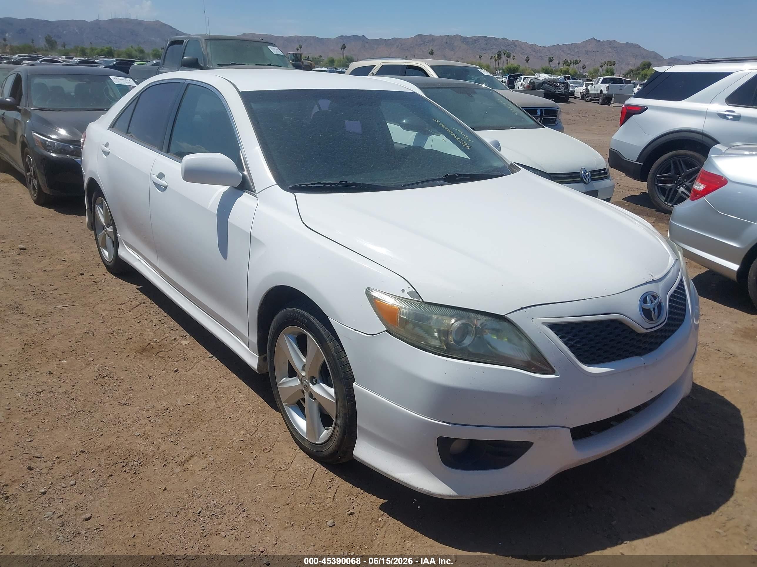 2011 Toyota Camry Se White vin: 4T1BF3EK6BU590831