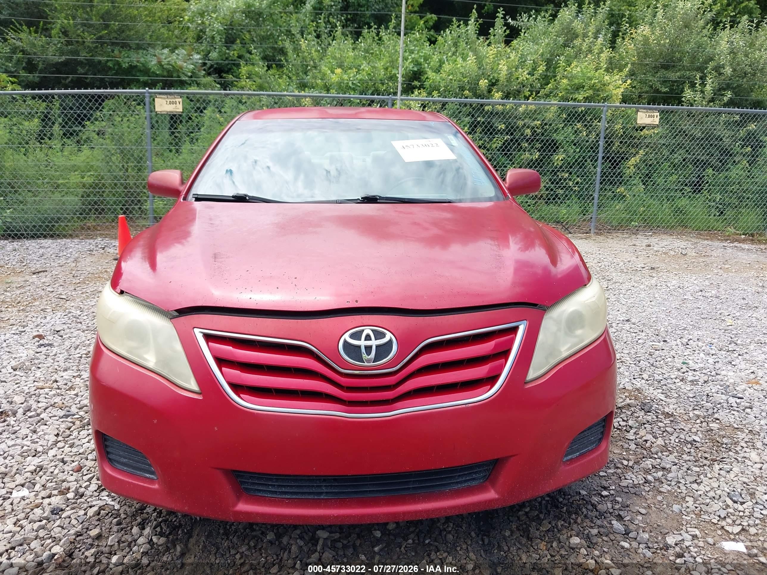 2011 Toyota Camry Le Burgundy vin: 4T1BF3EK6BU601746