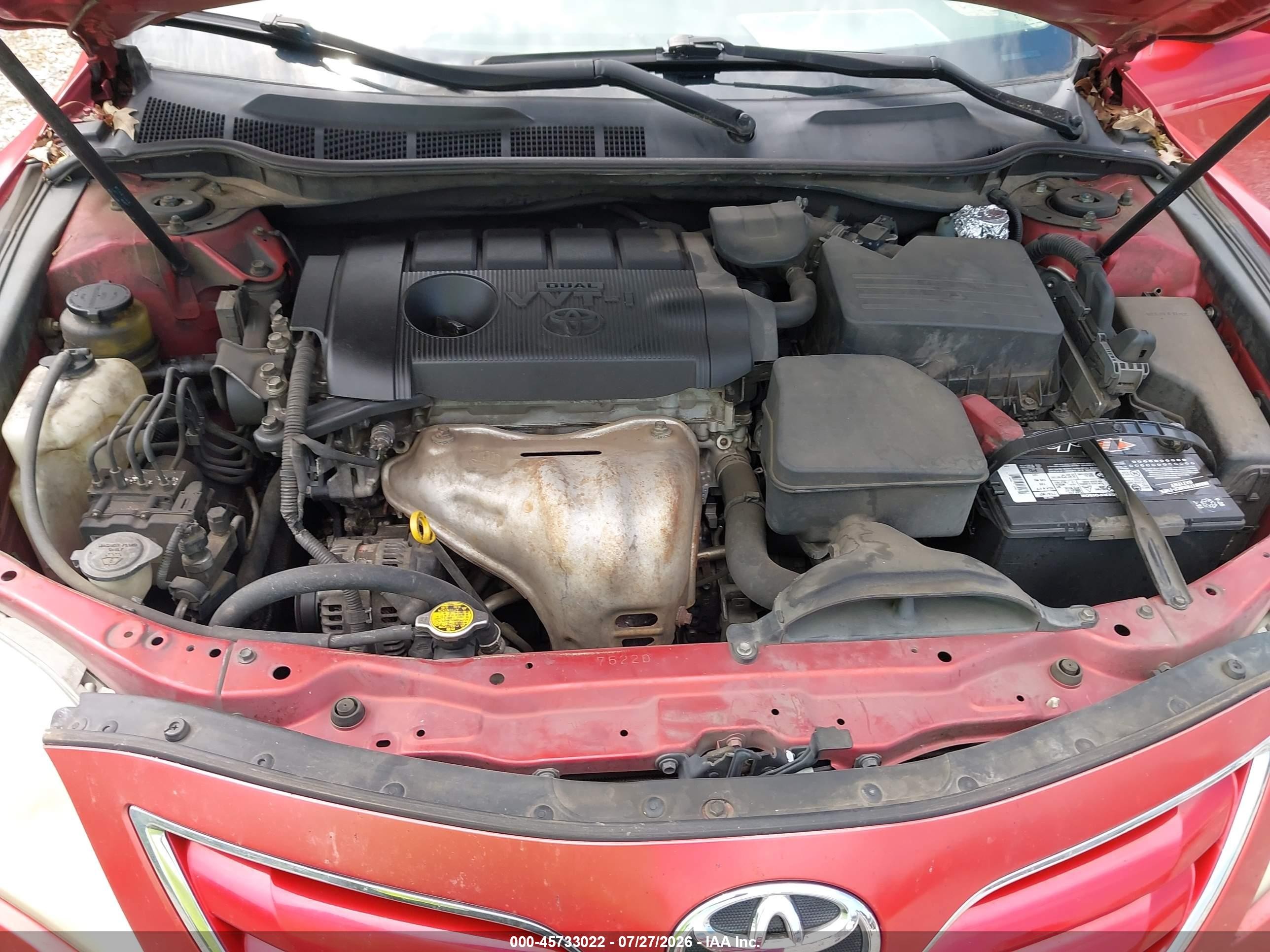 2011 Toyota Camry Le Burgundy vin: 4T1BF3EK6BU601746