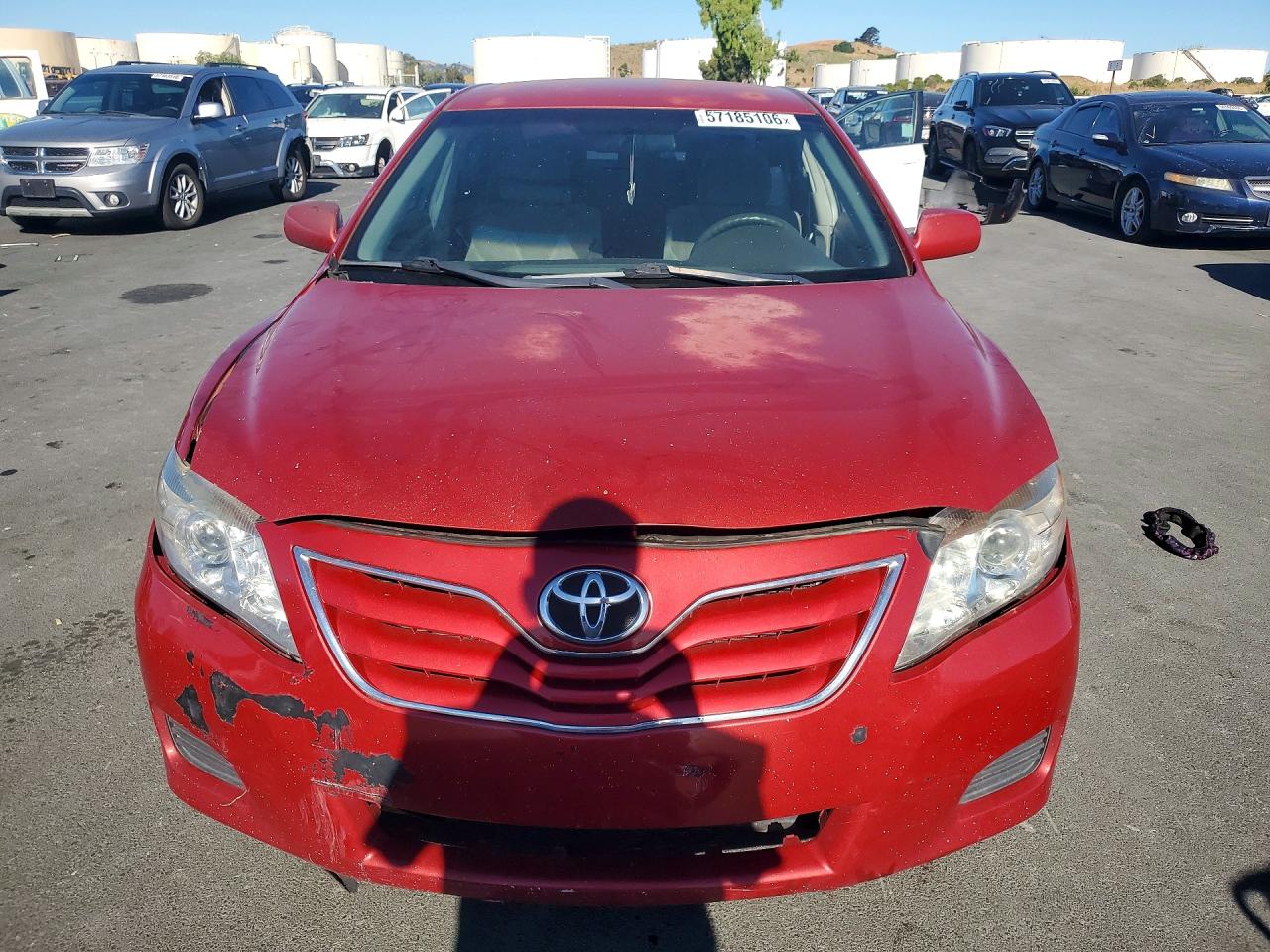 2011 Toyota Camry Le Red vin: 4T1BF3EK6BU621267
