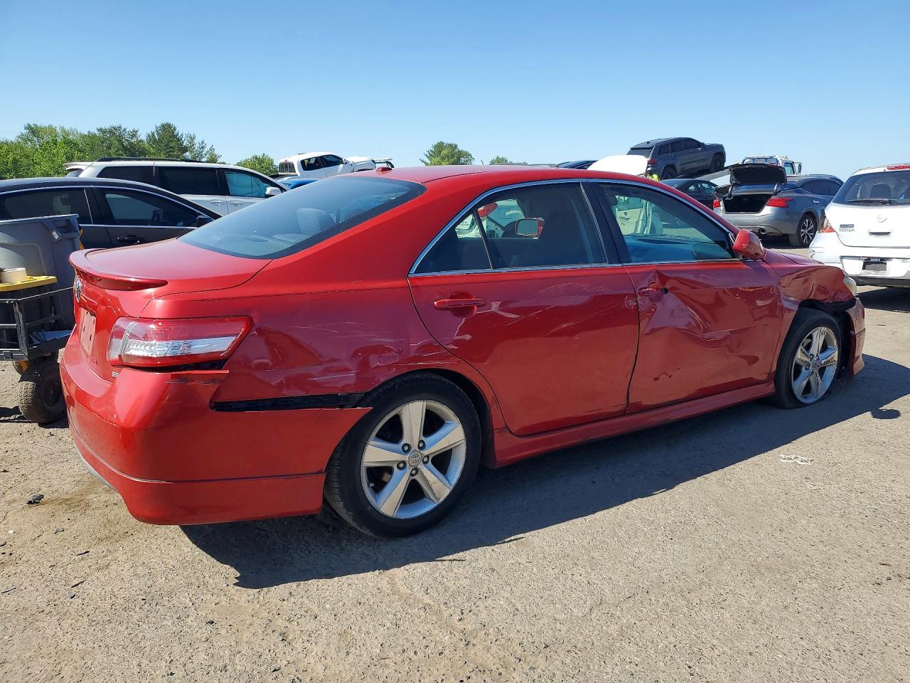 2011 Toyota Camry Se Red vin: 4T1BF3EK6BU648467