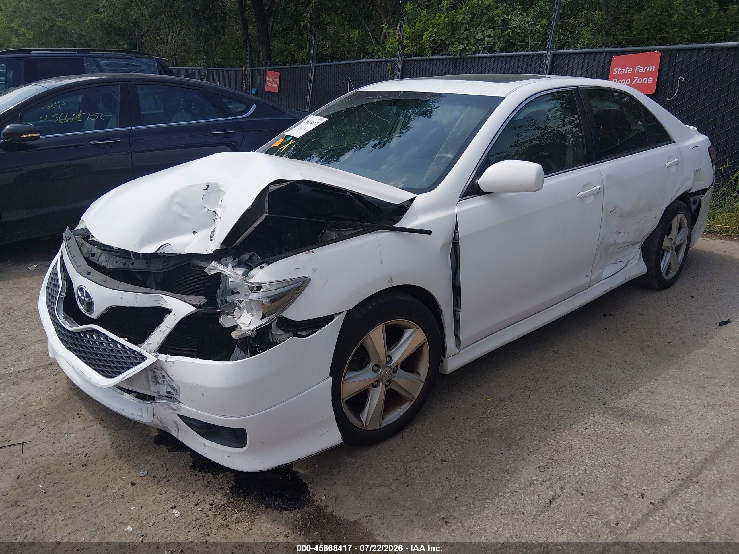 2011 Toyota Camry Se White vin: 4T1BF3EK6BU649845