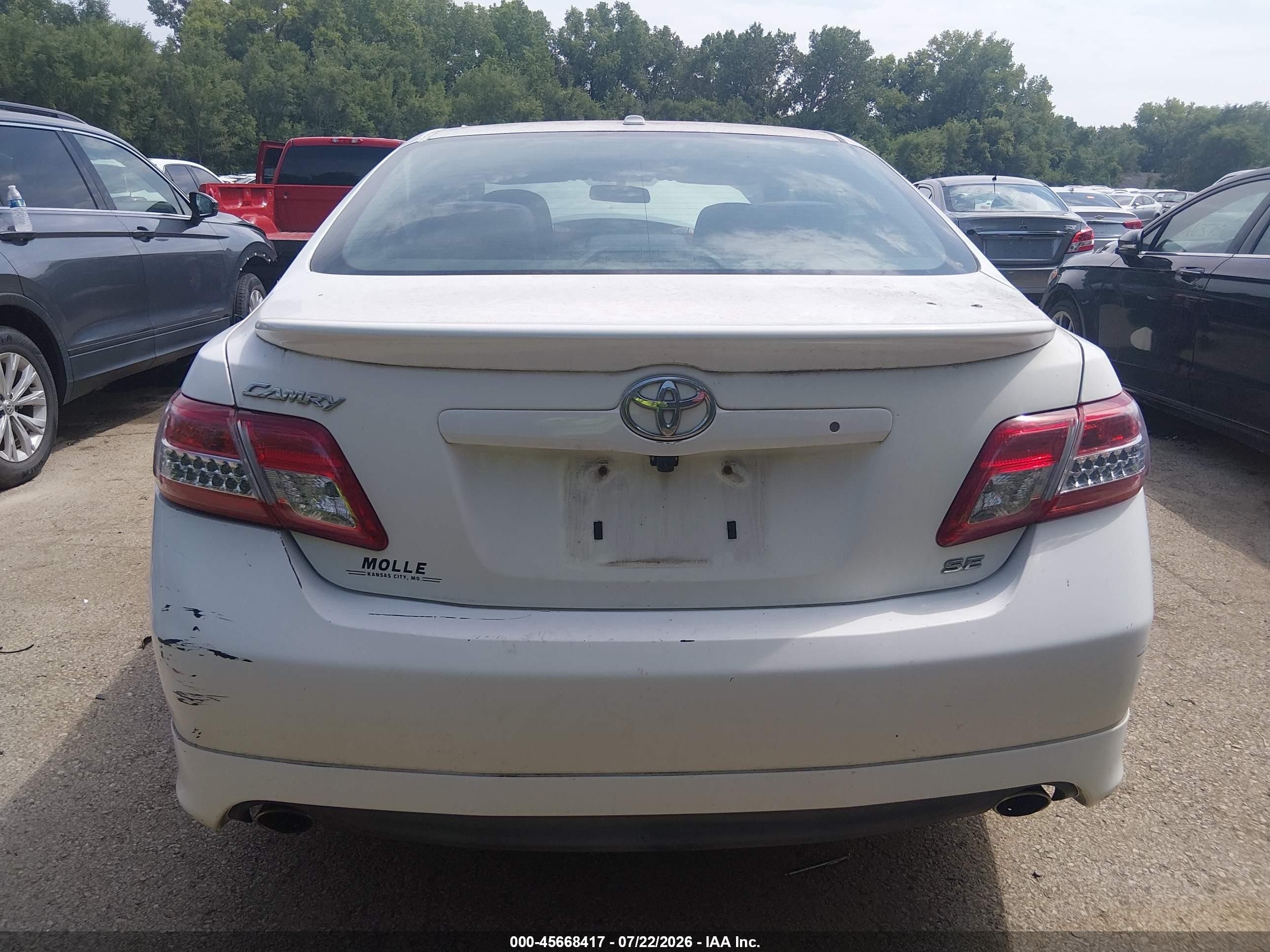 2011 Toyota Camry Se White vin: 4T1BF3EK6BU649845