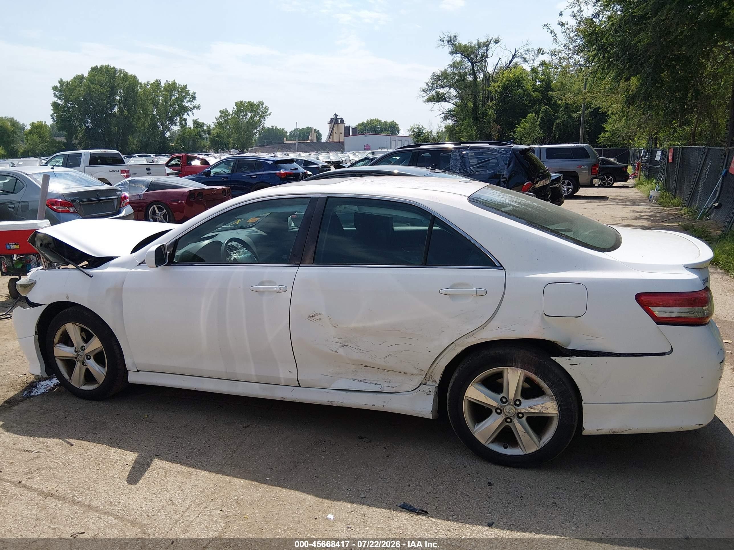 2011 Toyota Camry Se White vin: 4T1BF3EK6BU649845