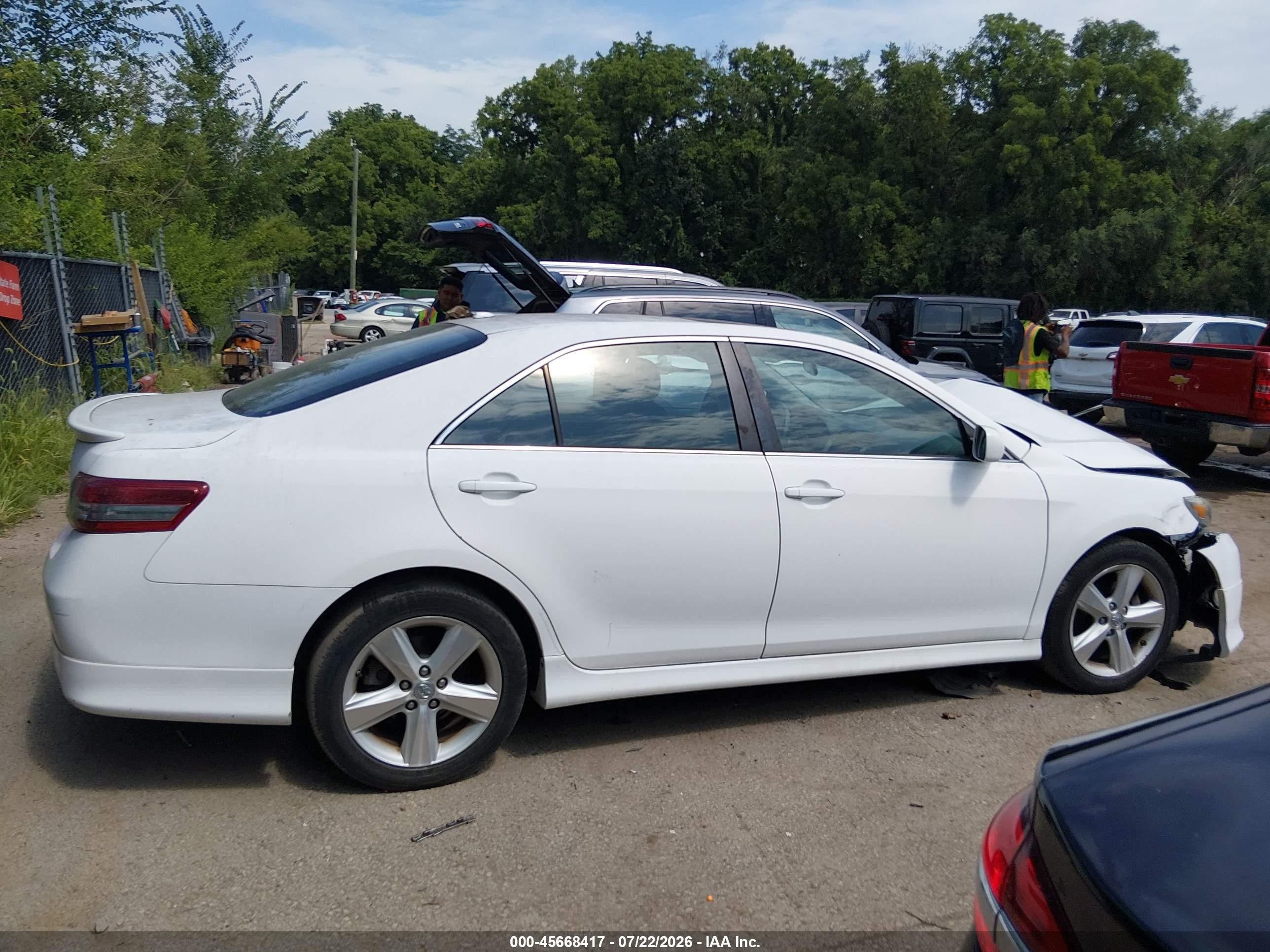 2011 Toyota Camry Se White vin: 4T1BF3EK6BU649845