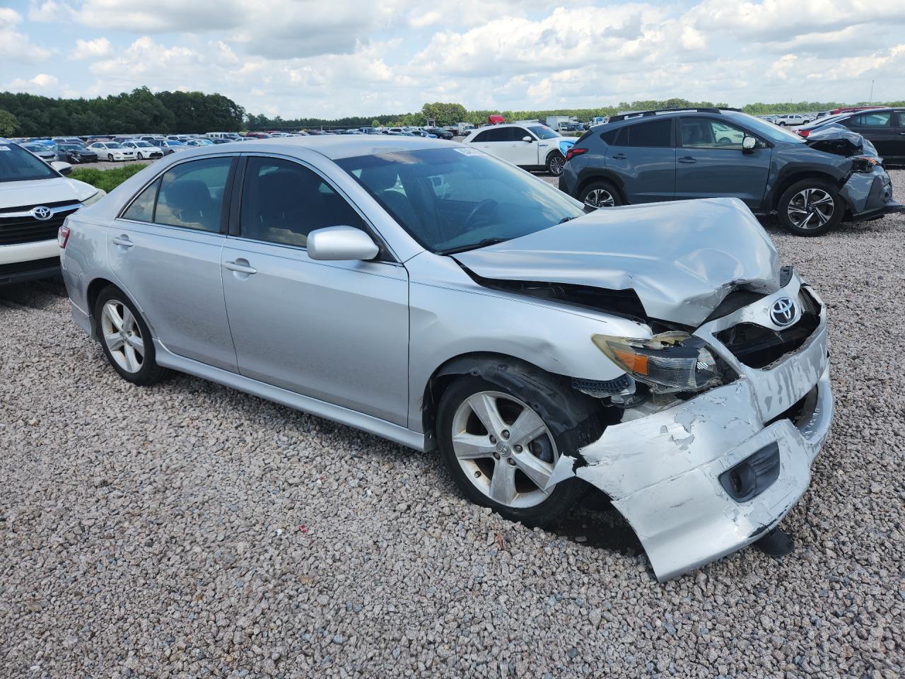 2011 Toyota Camry Se Silver vin: 4T1BF3EK6BU714693