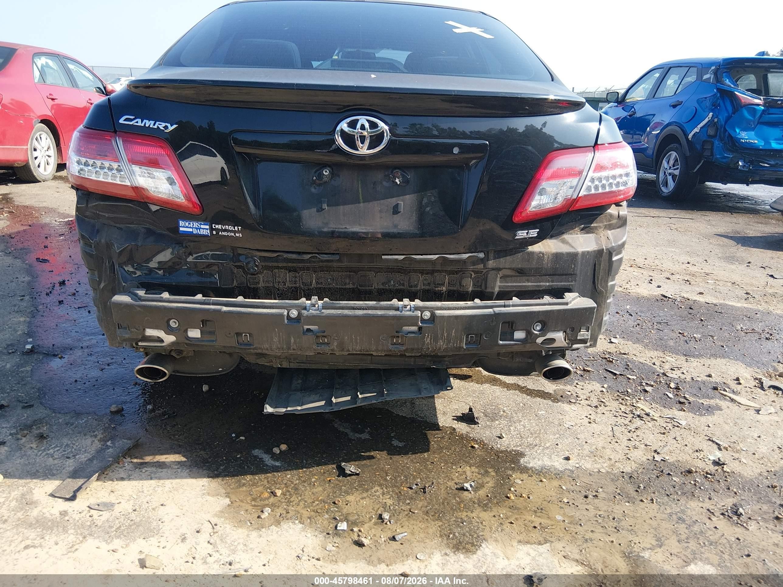 2011 Toyota Camry Se Черный vin: 4T1BF3EK6BU728898