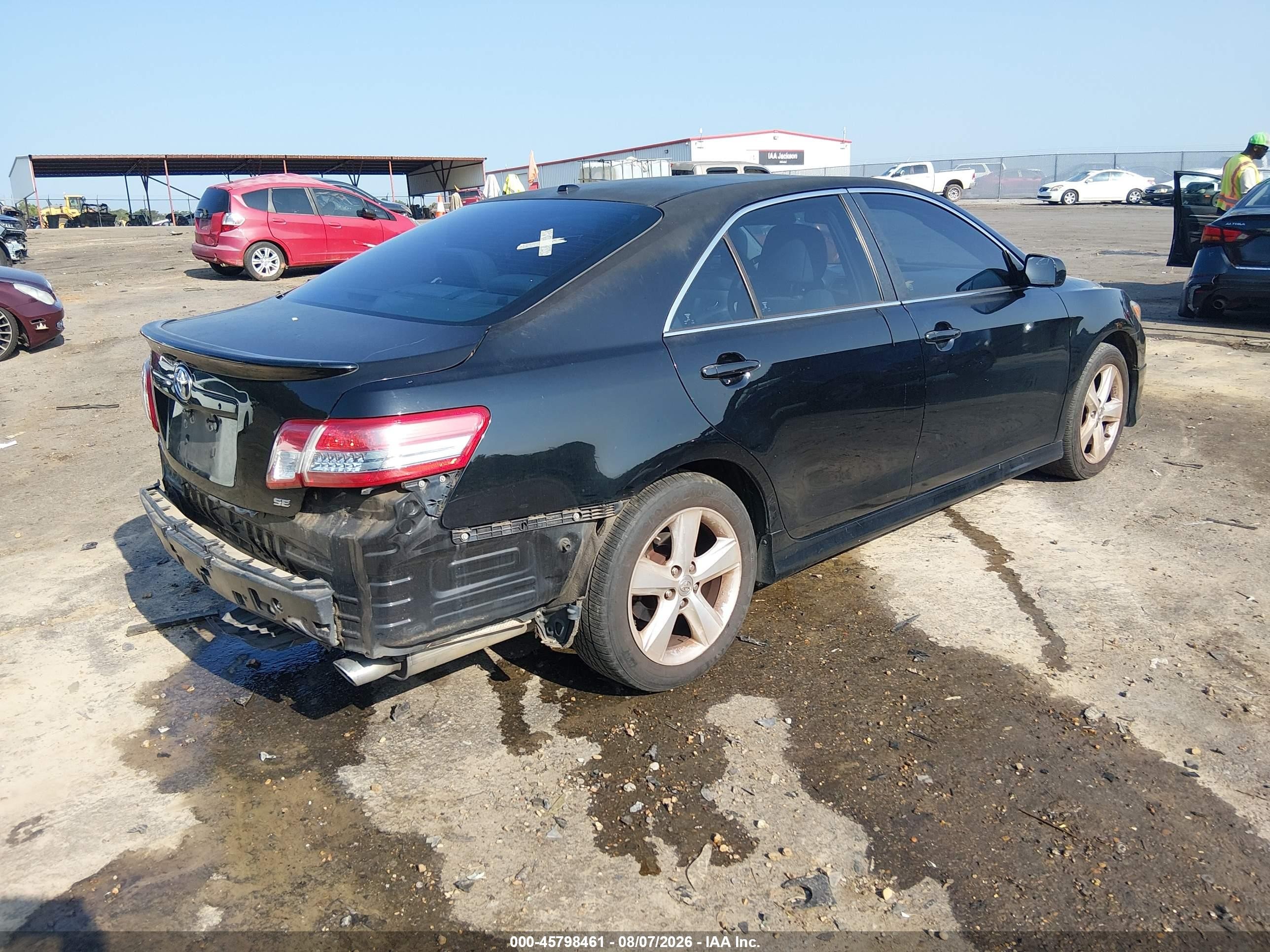 2011 Toyota Camry Se Черный vin: 4T1BF3EK6BU728898