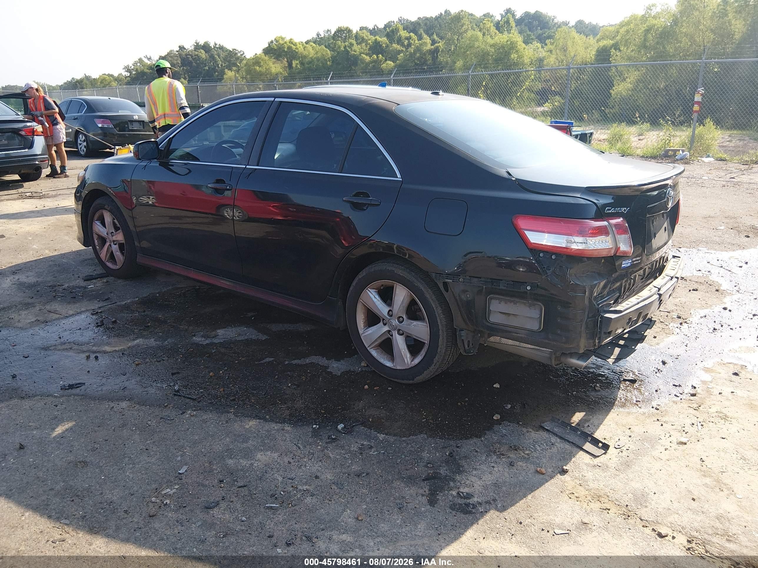 2011 Toyota Camry Se Черный vin: 4T1BF3EK6BU728898