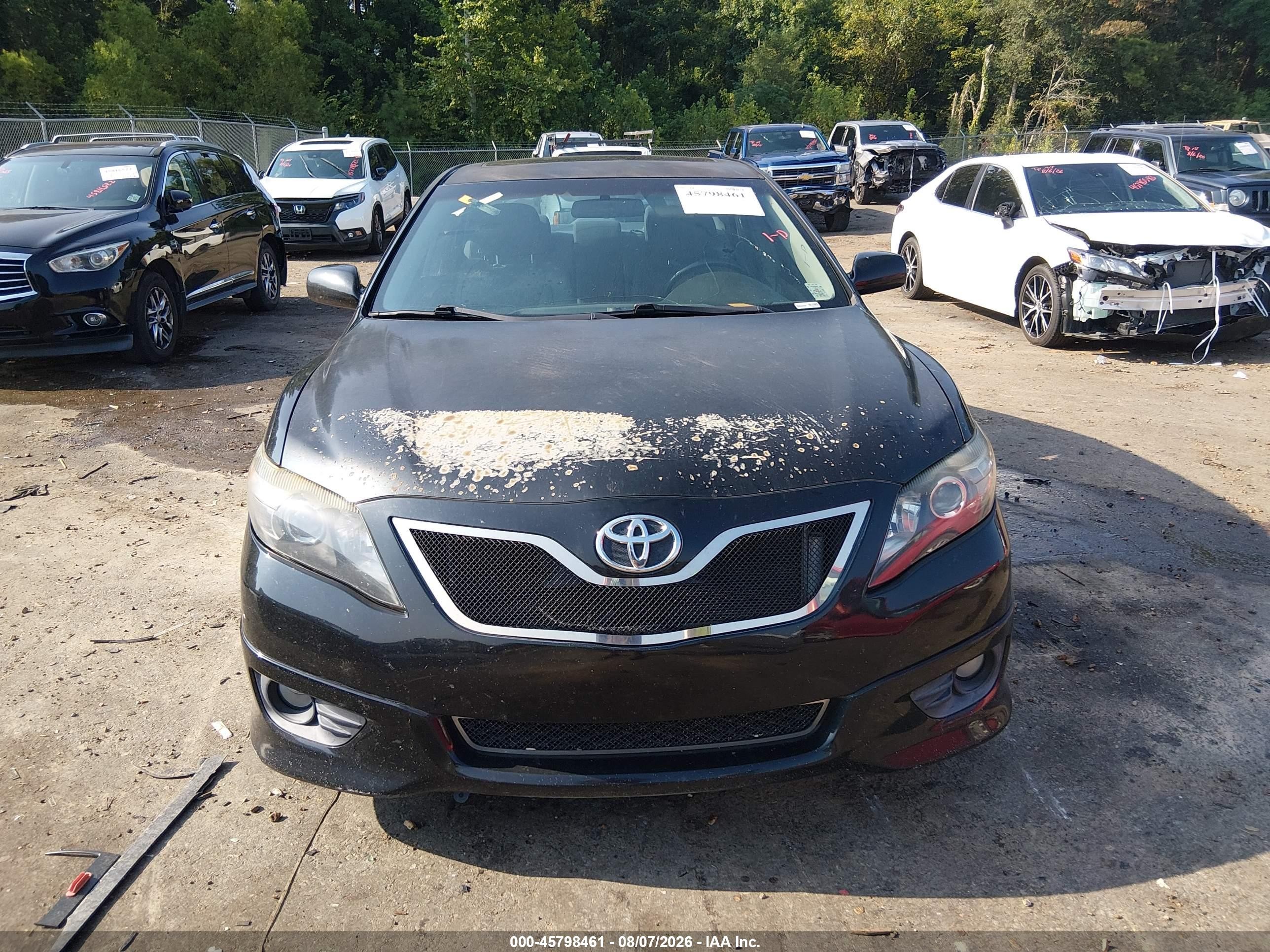 2011 Toyota Camry Se Черный vin: 4T1BF3EK6BU728898