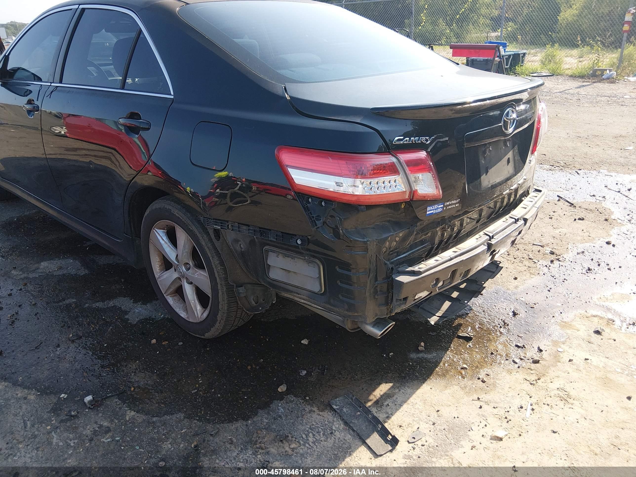 2011 Toyota Camry Se Черный vin: 4T1BF3EK6BU728898