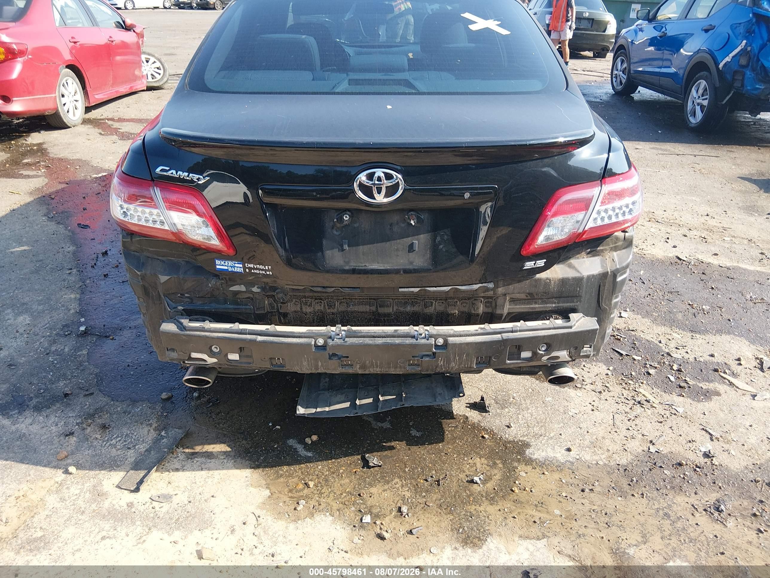 2011 Toyota Camry Se Черный vin: 4T1BF3EK6BU728898
